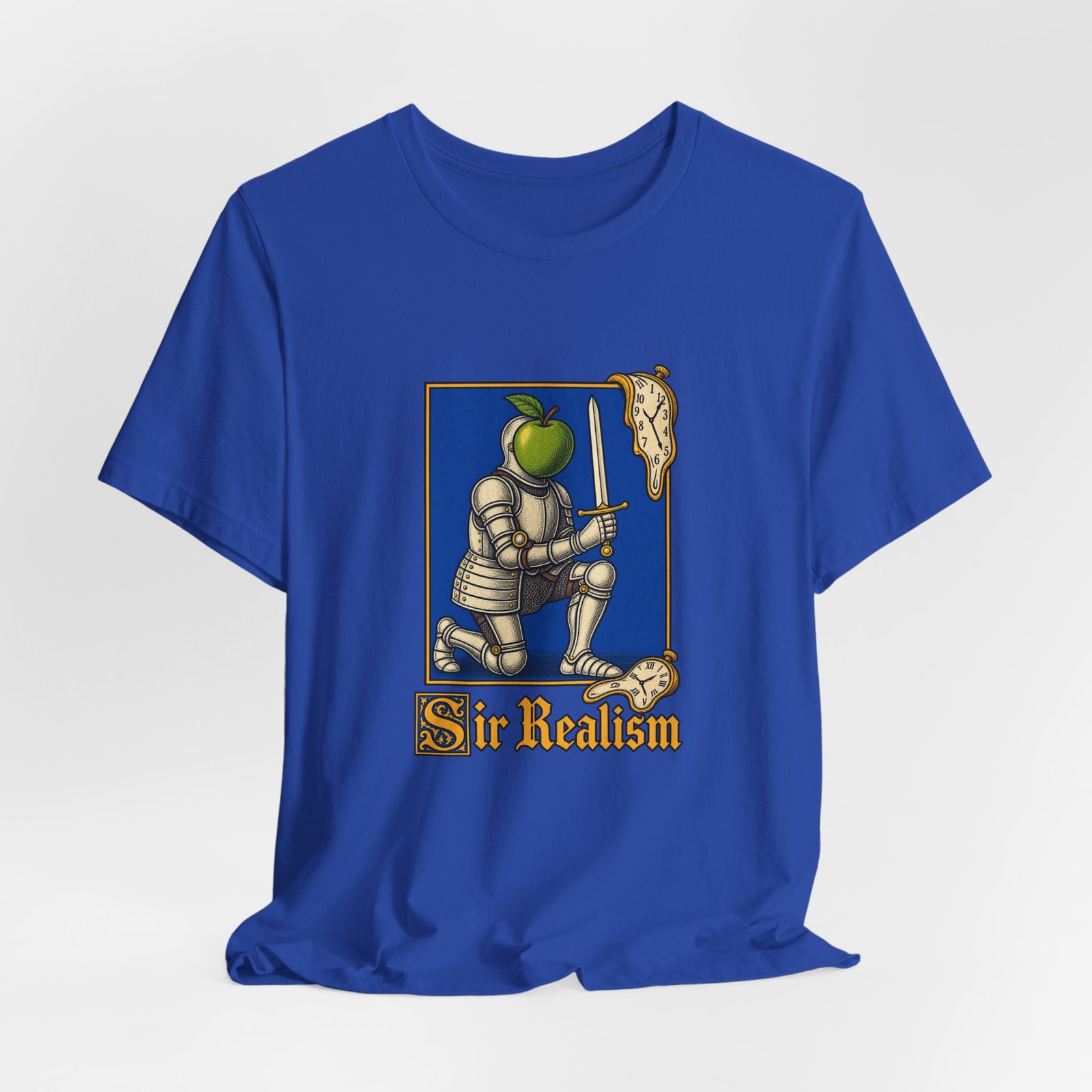 Sir Realism Knight With Melting Clocks Graphic Tee - Image 32