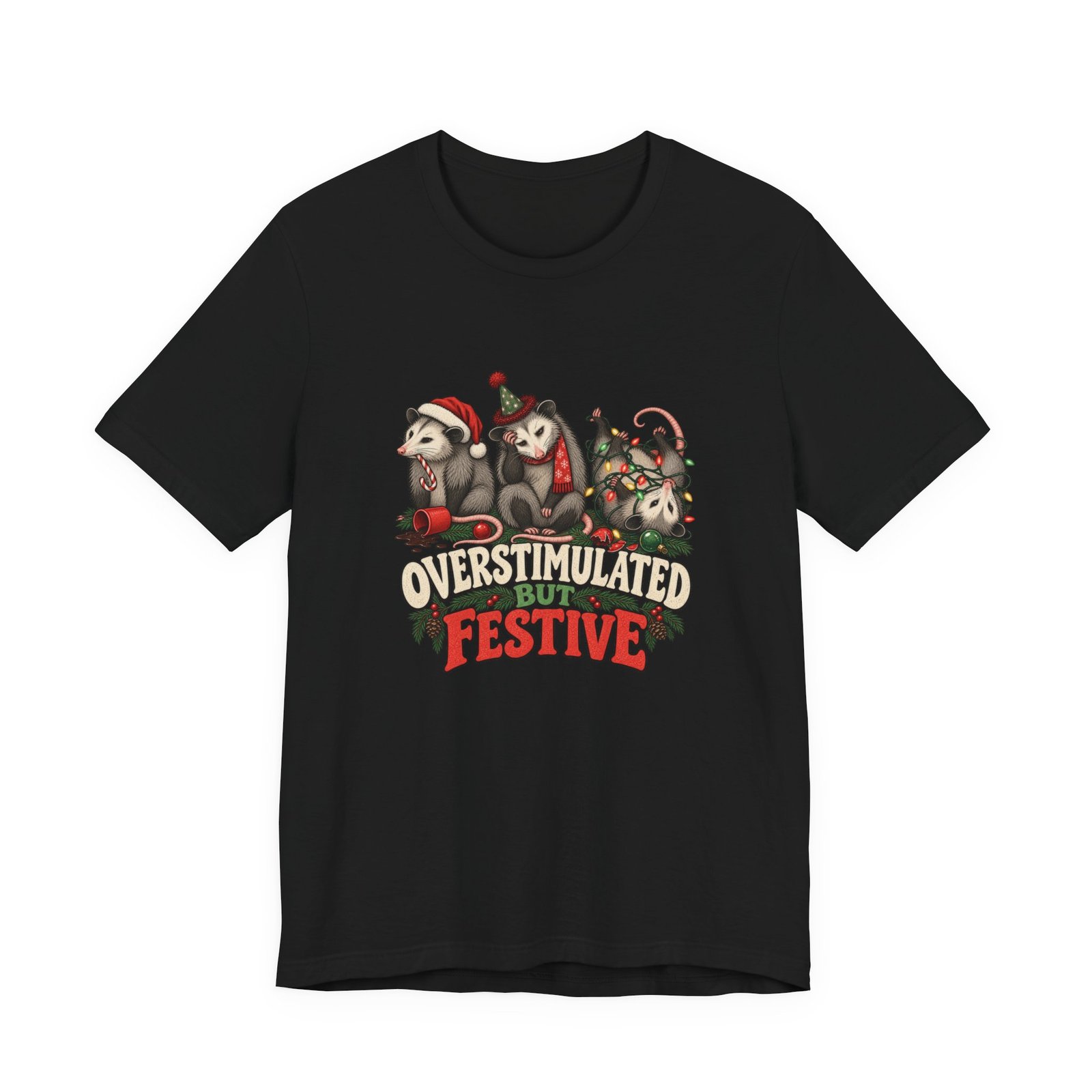 Overstimulated But Festive Christmas Opossums - Image 13