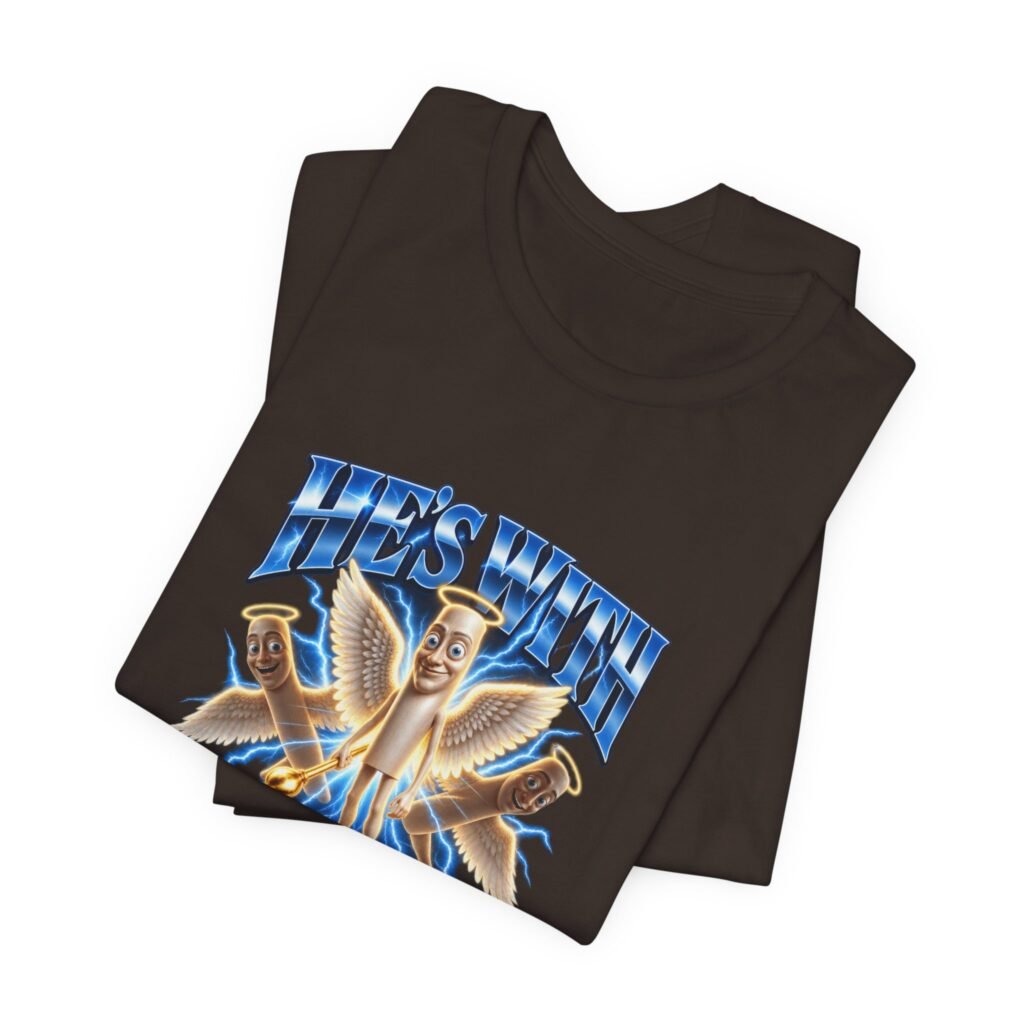 He’s With Tung Sahur Now Meme Angel Humor Graphic Tee
