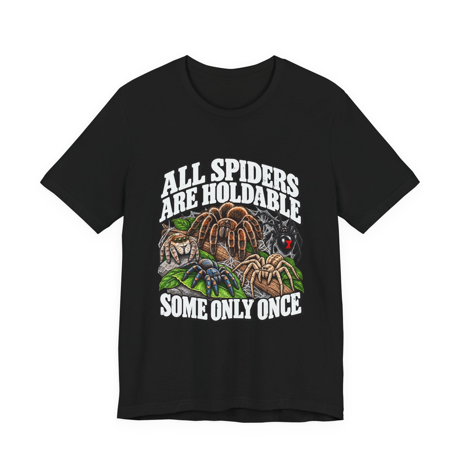 All Spiders Are Holdable Some Only Once Arachnid Humor - Image 5