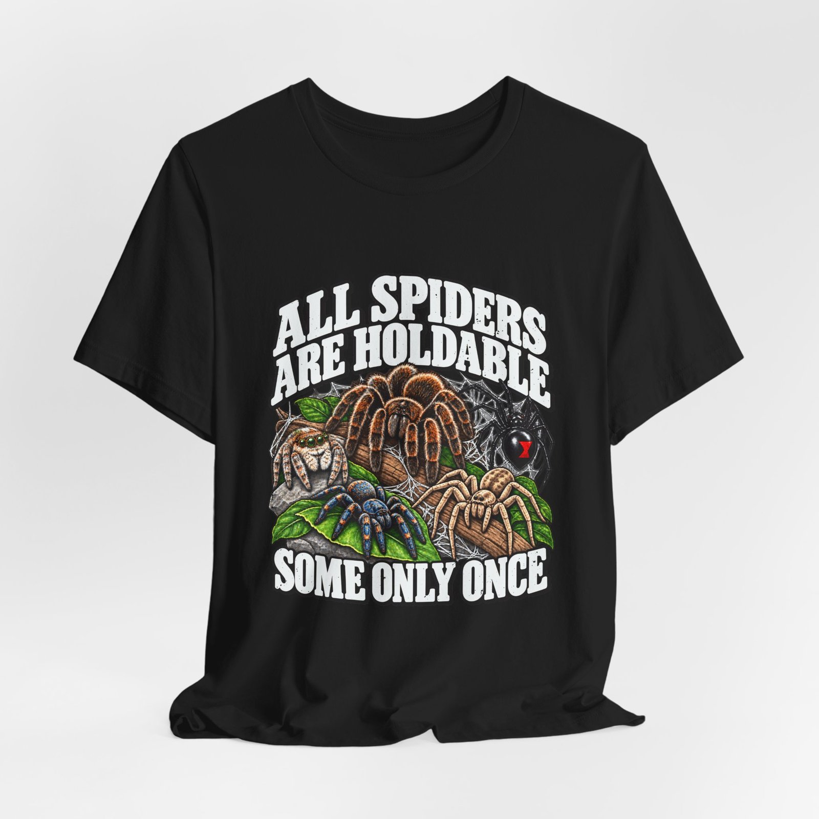 All Spiders Are Holdable Some Only Once Arachnid Humor - Image 8