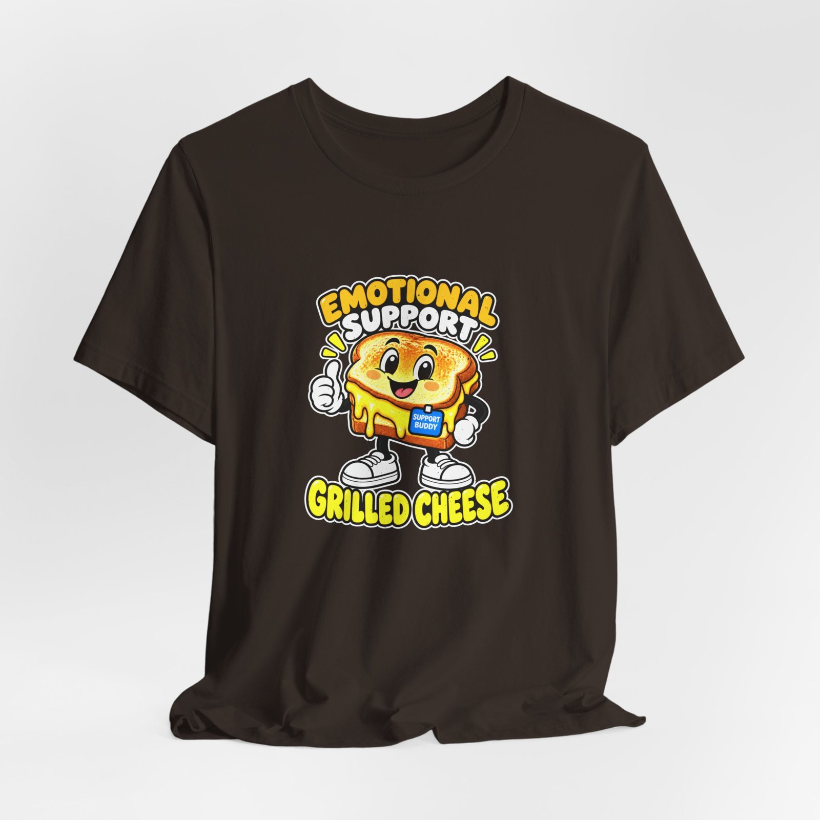 Emotional Support Grilled Snack Cheese Graphic Tee - Image 12