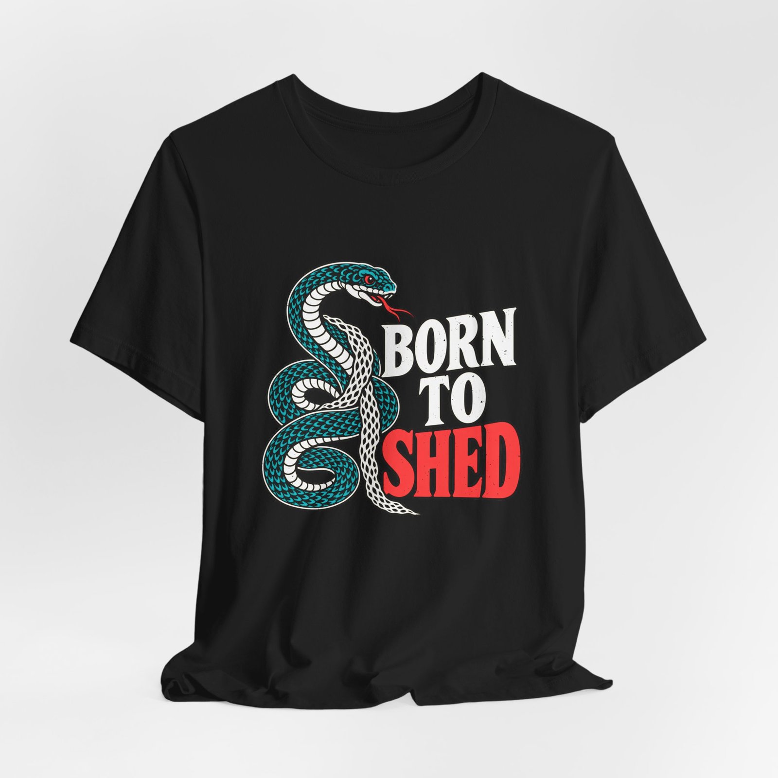 Born To Shed Snake Transformation Graphic Tee - Image 8