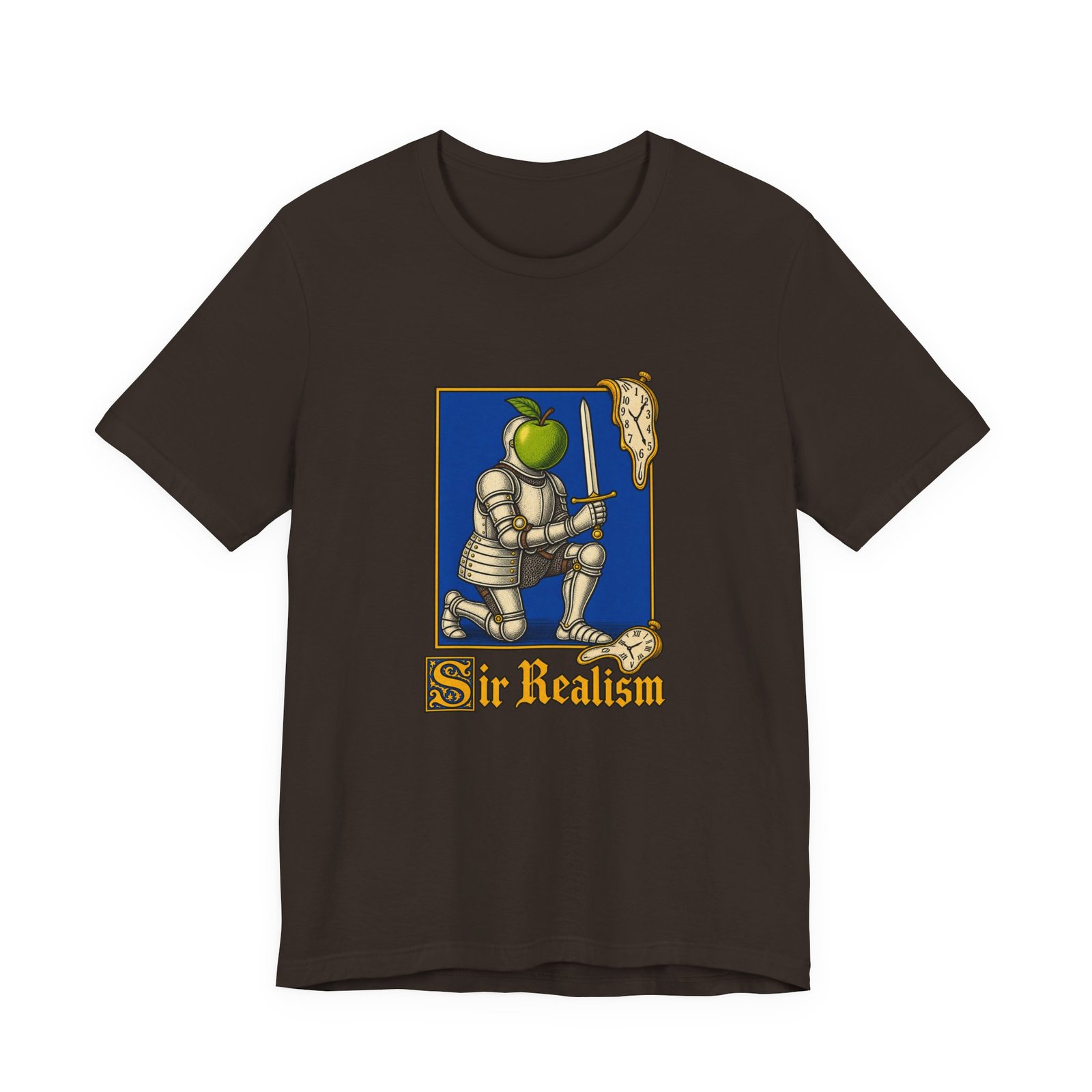 Sir Realism Knight With Melting Clocks Graphic Tee - Image 9