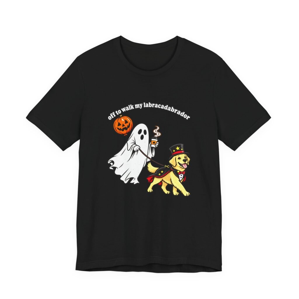 Labracadabrador Halloween Dog Walking Pun