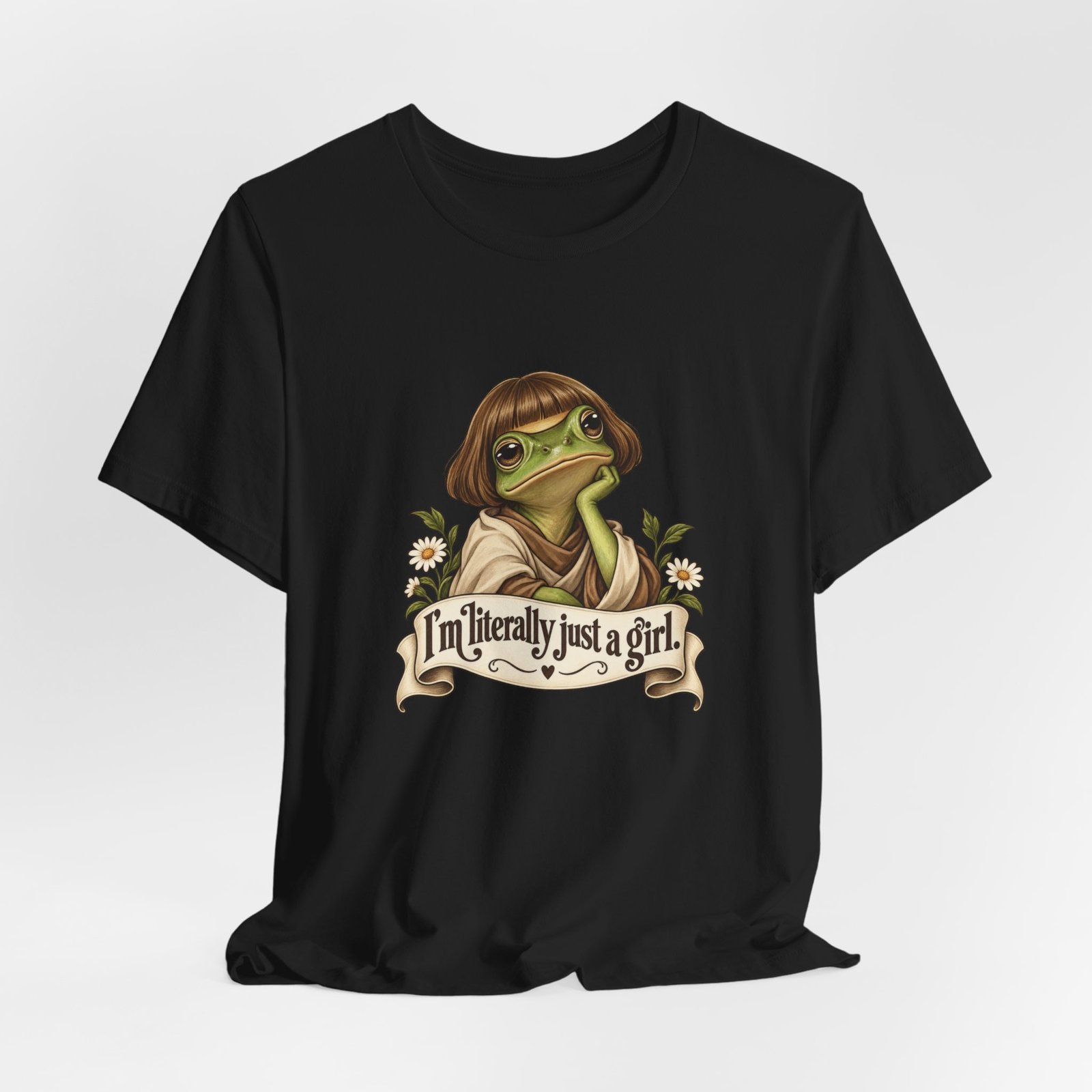 I’m Literally Just A Girl Frog Graphic Tee - Image 16