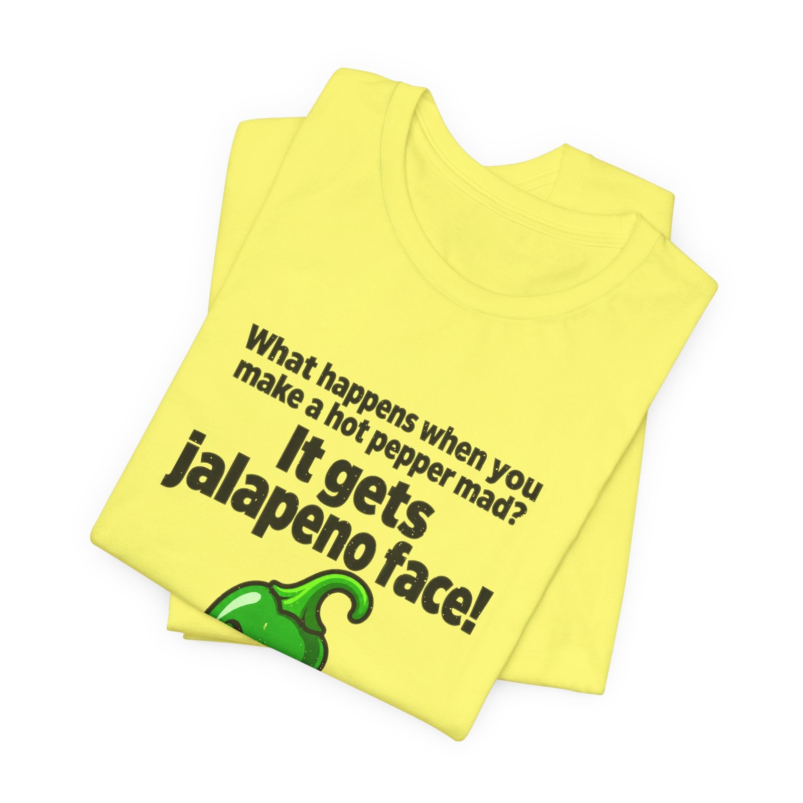 Jalapeno Face Pepper Pun Graphic Tee - Image 11