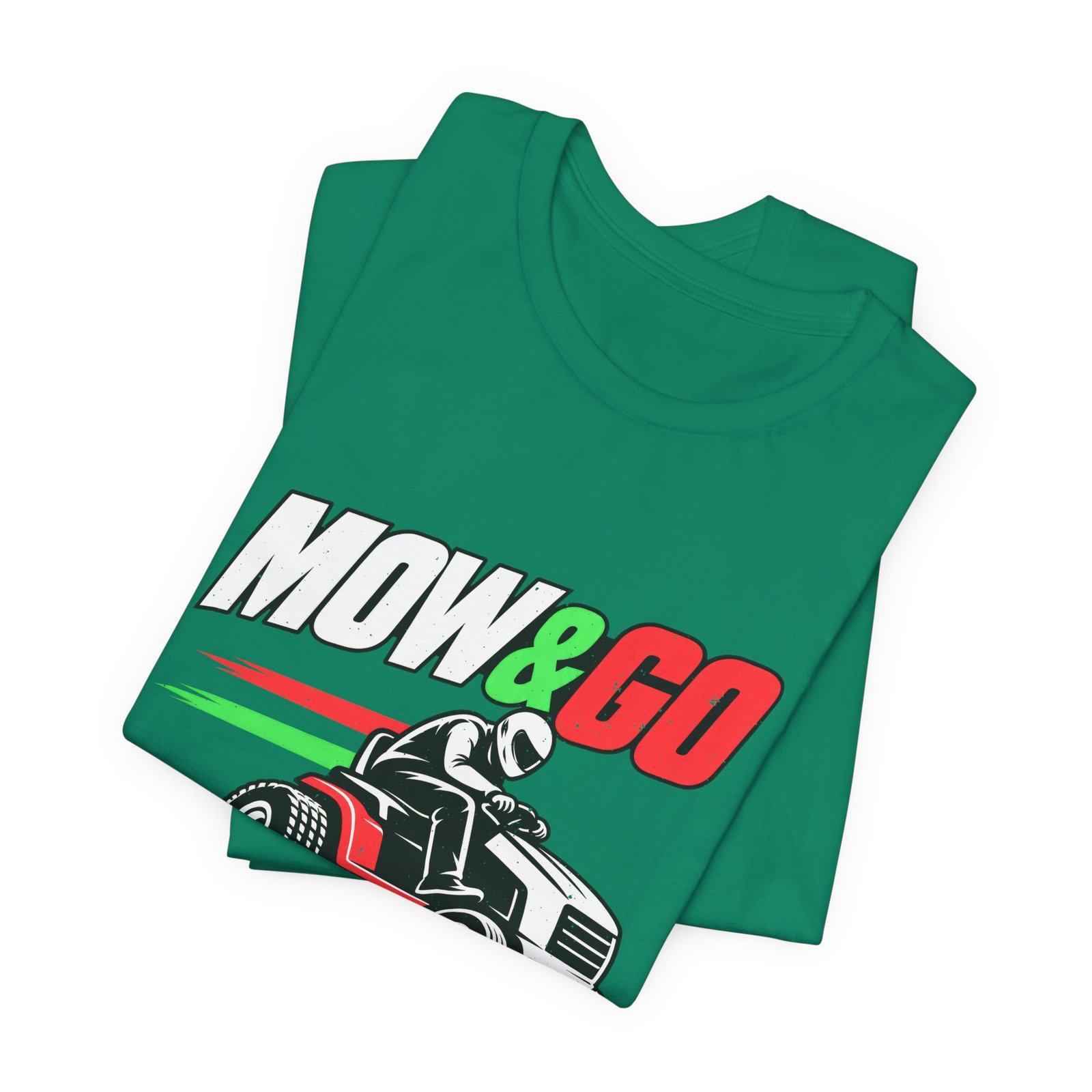MOW & GO Lawn Mower Racing Dad Jokes Graphic Tee - Image 27