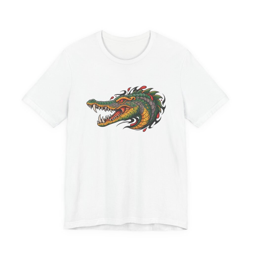 Crocodile Ornamental Reptile Art Graphic Tee