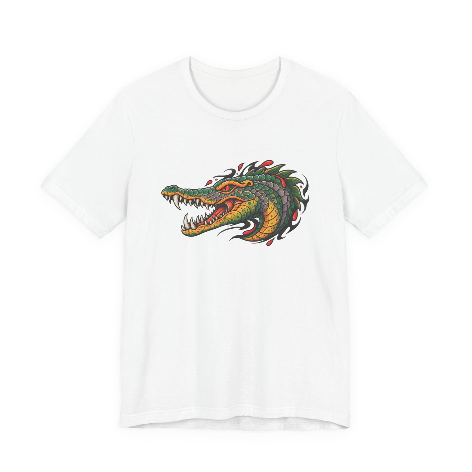 Crocodile Ornamental Reptile Art Graphic Tee