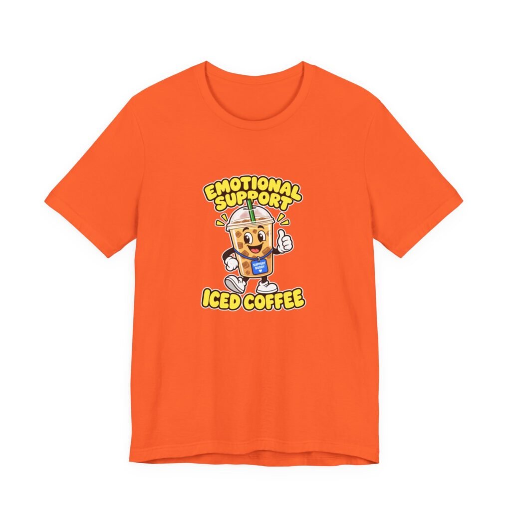 Iced Coffee Emotional Support Buddy Graphic Tee