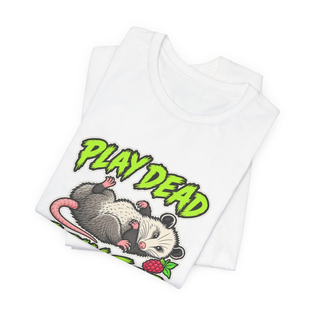 Funny Opossum Survival Pun Humor Graphic Tee