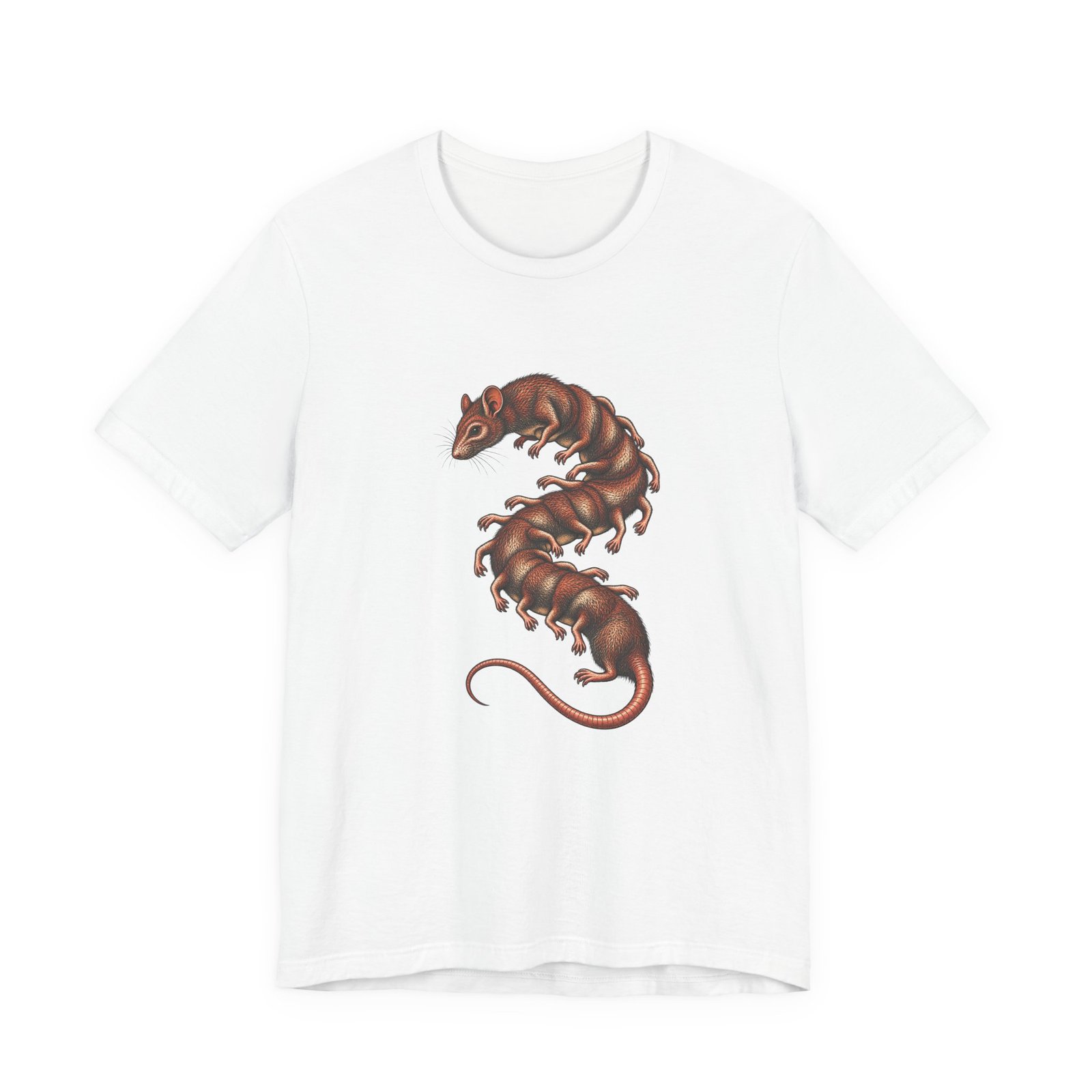 Surreal Mutant Rat Centipede Anatomy Study Graphic Tee