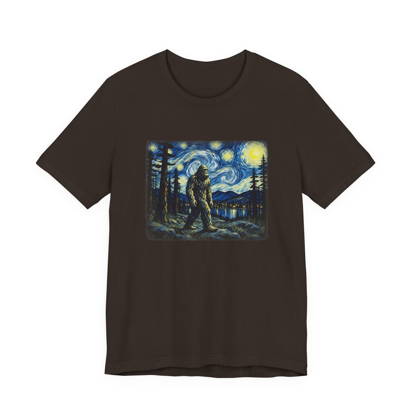 Bigfoot Moonlit Wilderness Graphic Tee - Image 9