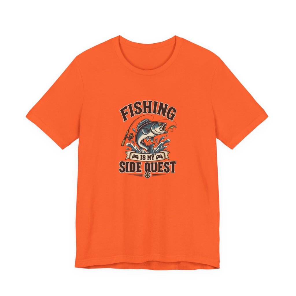 Fishing Is My Side Quest Gamer Angler Graphic