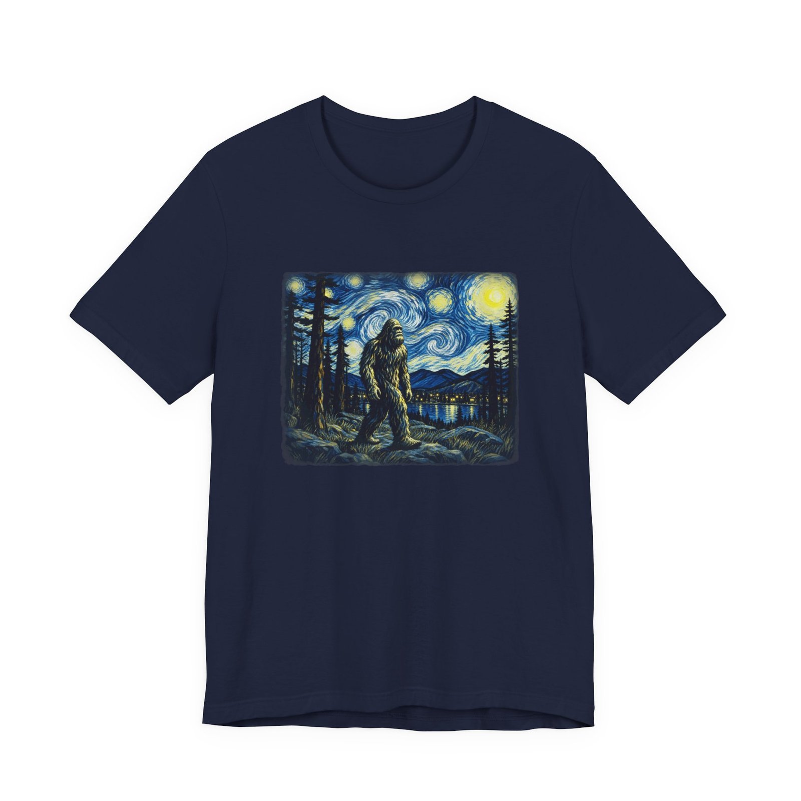 Bigfoot Moonlit Wilderness Graphic Tee - Image 33