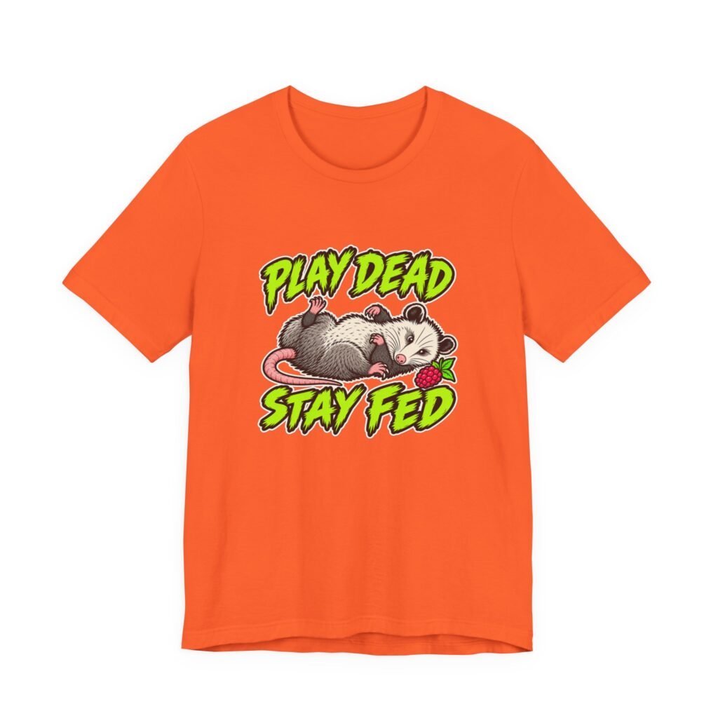Funny Opossum Survival Pun Humor Graphic Tee