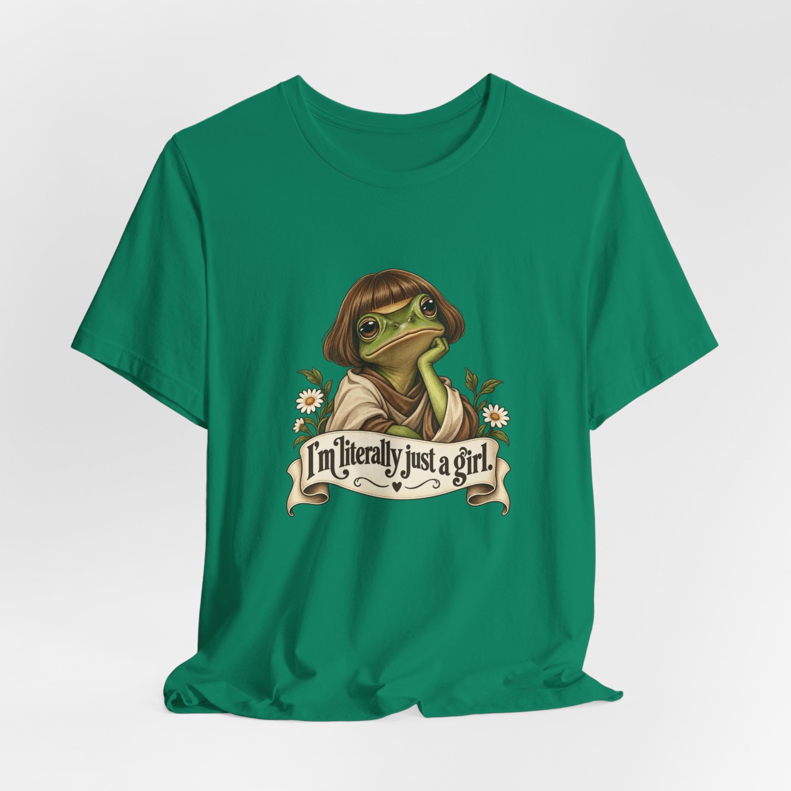 I’m Literally Just A Girl Frog Graphic Tee - Image 28