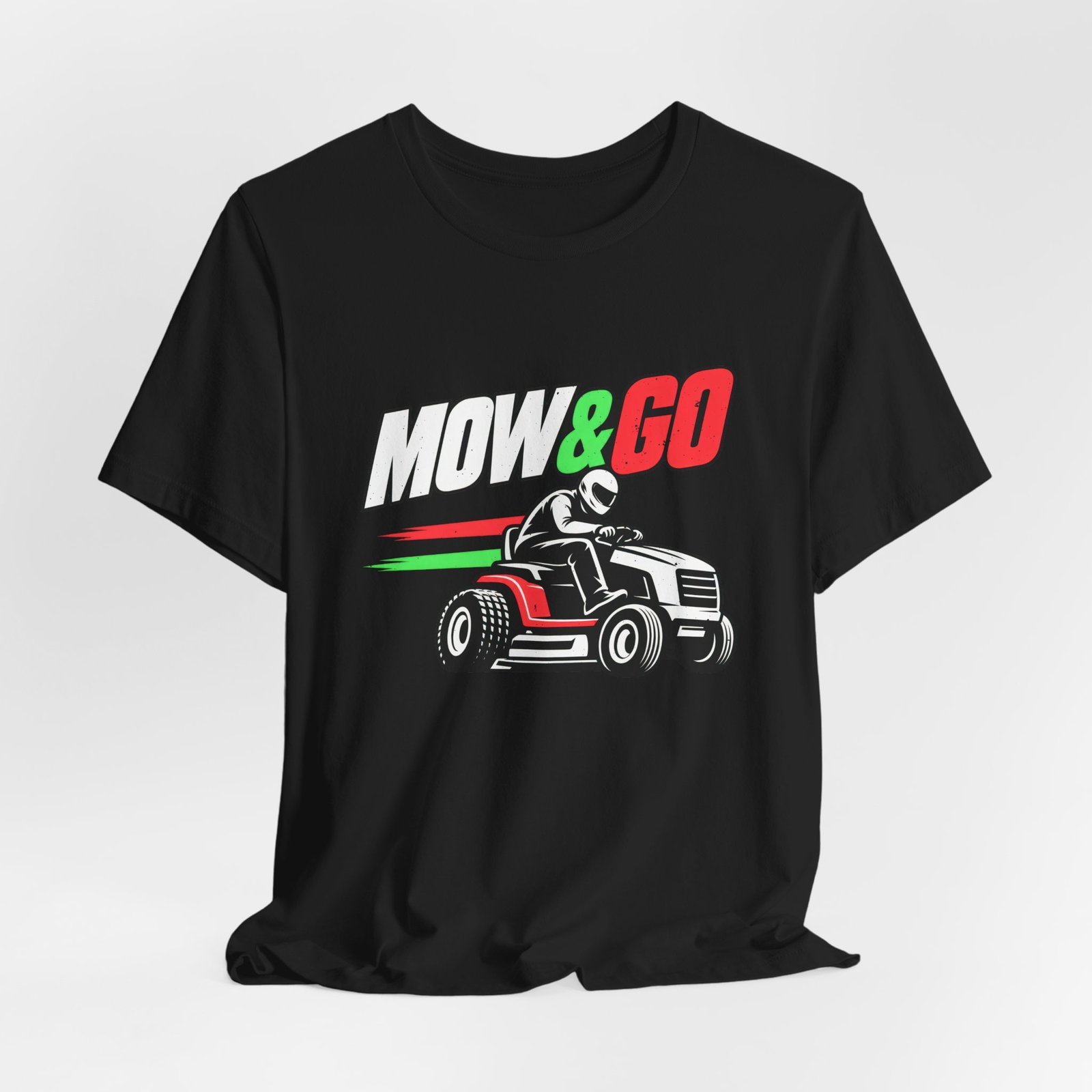 MOW & GO Lawn Mower Racing Dad Jokes Graphic Tee - Image 16