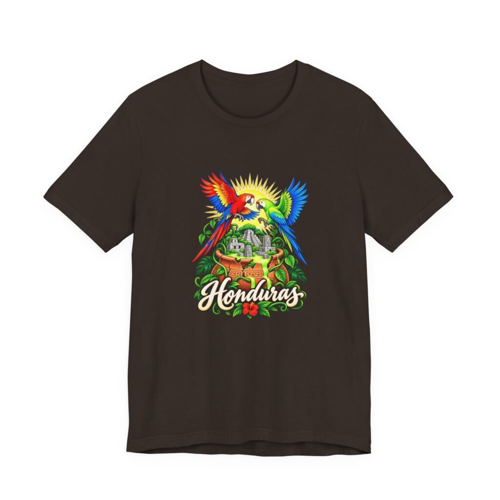 Honduras Macaws And Jungle Ruins Graphic Tee