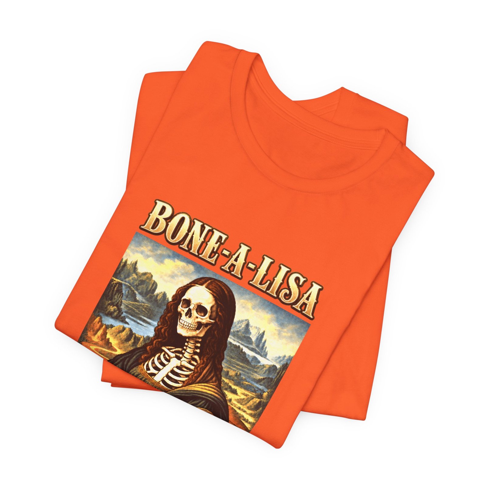 BONE-A-LISA Skeletal Memento Halloween Humor Graphic Tee - Image 7