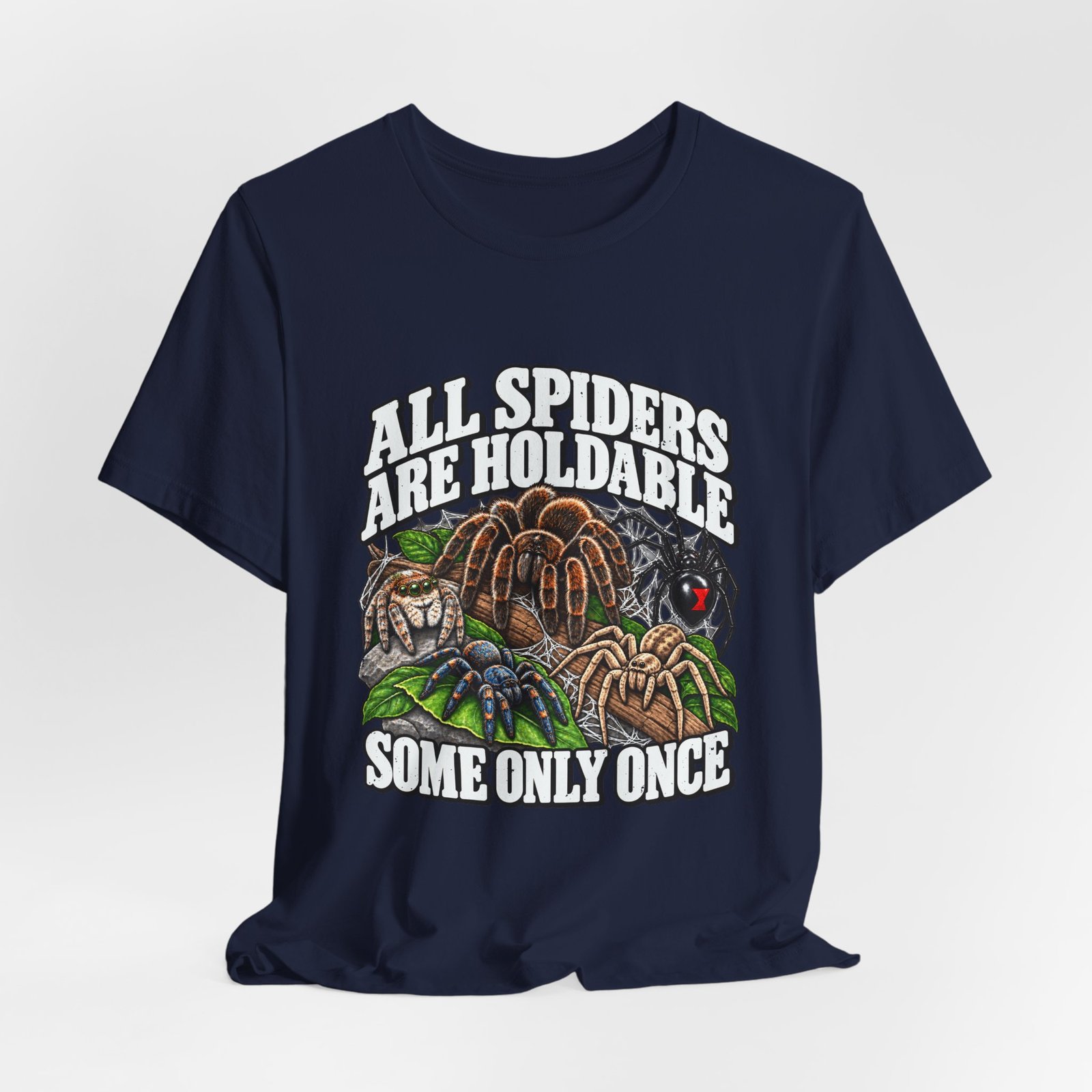 All Spiders Are Holdable Some Only Once Arachnid Humor - Image 24