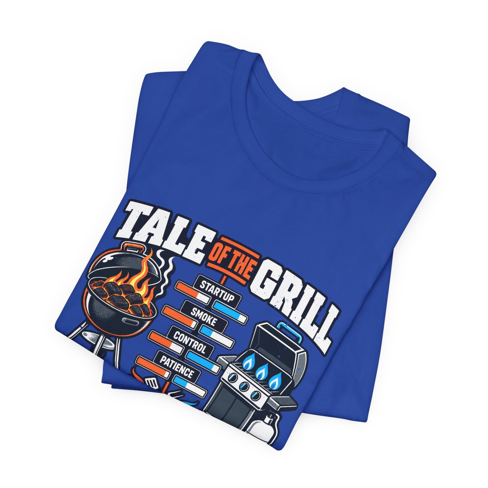 Charcoal Vs Gas Grill Lovers Graphic Tee - Image 19