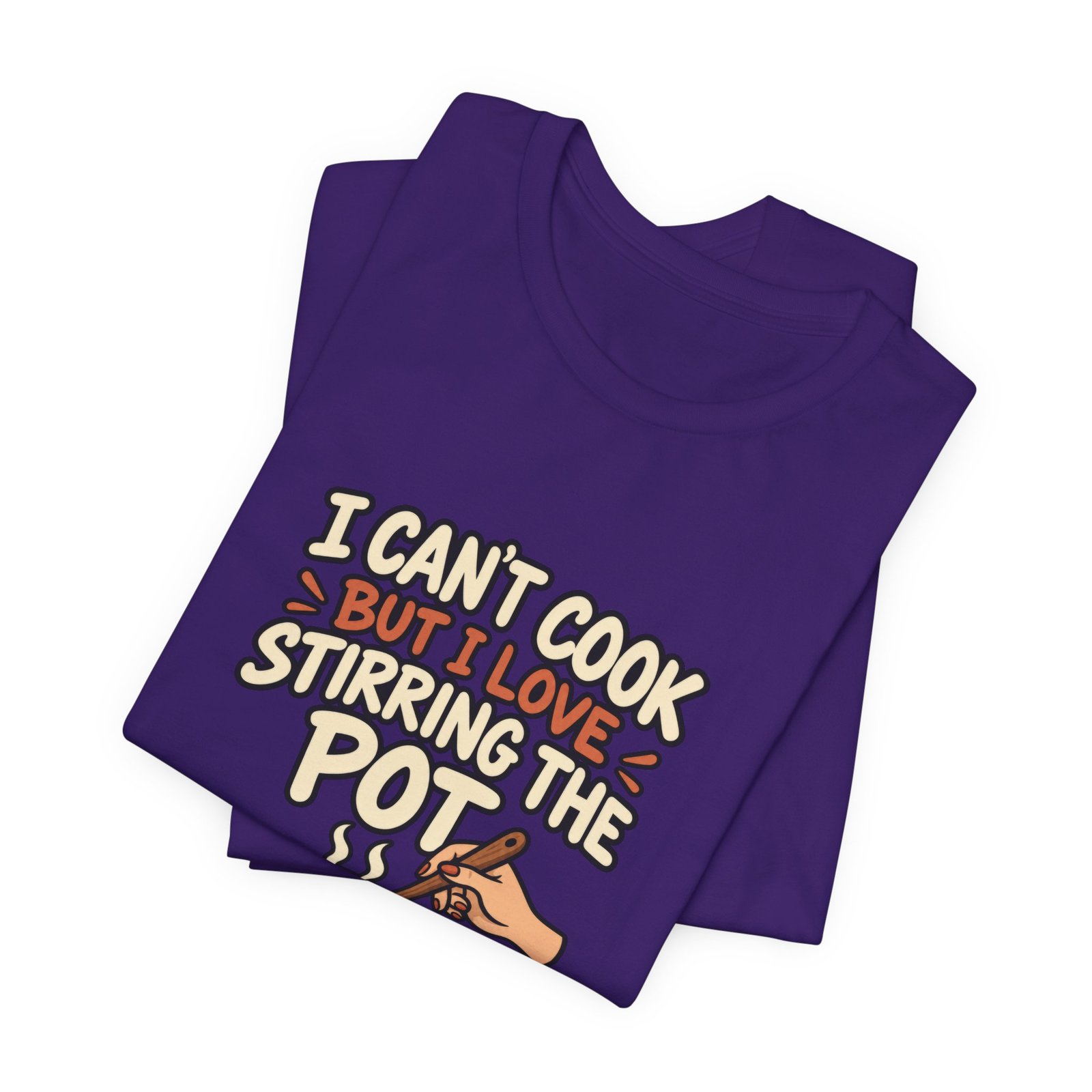 I Can’t Cook But I Love Stirring Pot Kitchen Graphic Tee - Image 39
