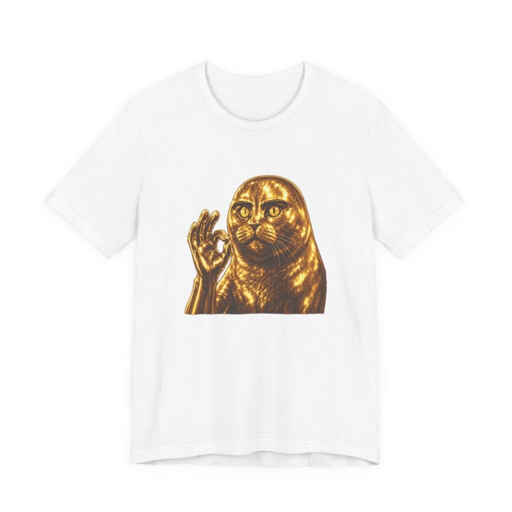 Surreal Cat Folk Valley Cat Fairs Meme OK Hand Graphic Tee