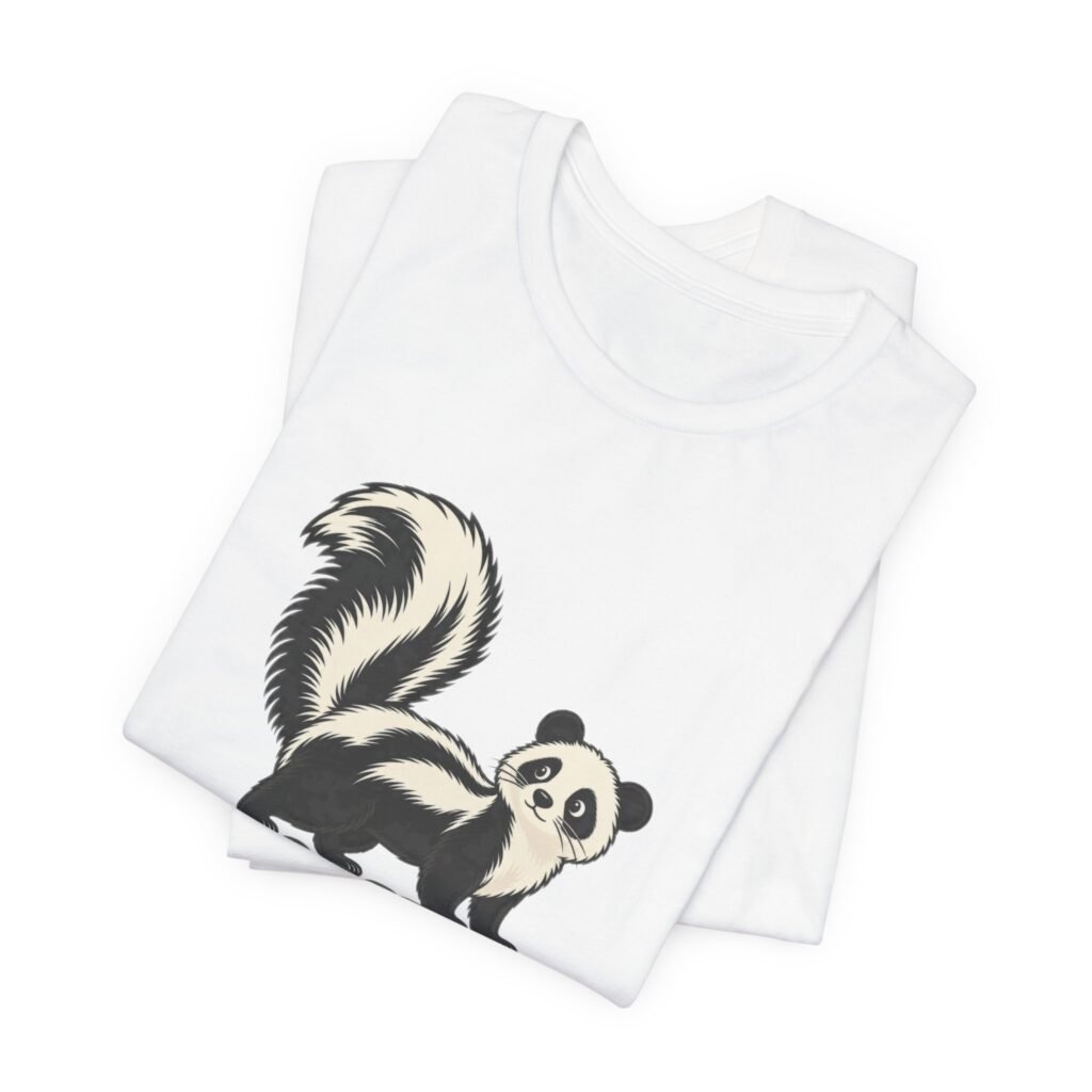 Panda Weasel Cute Animal Skunk Pun Graphic Tee