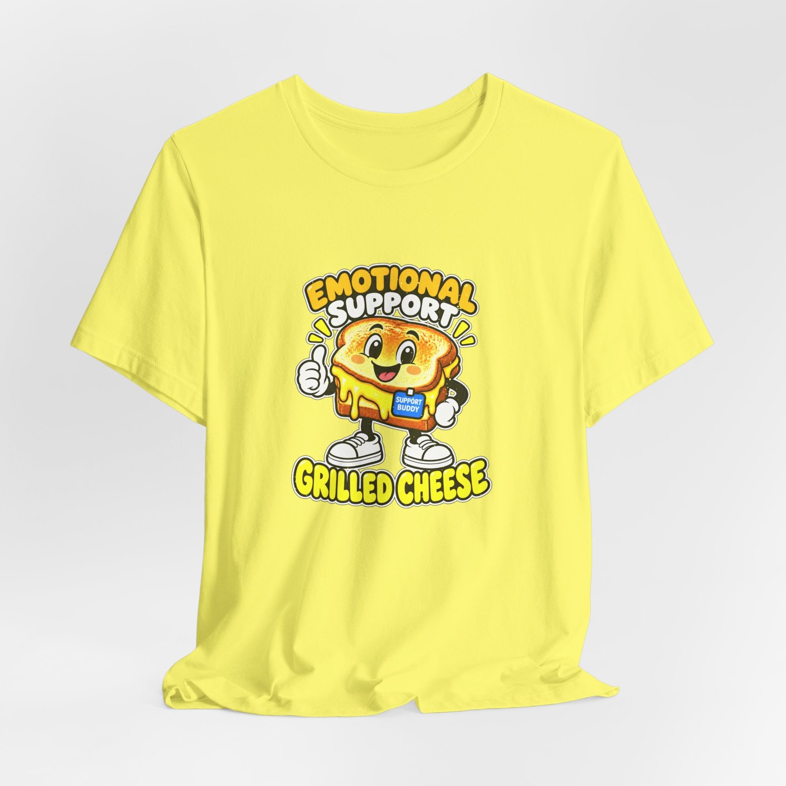 Emotional Support Grilled Snack Cheese Graphic Tee - Image 20
