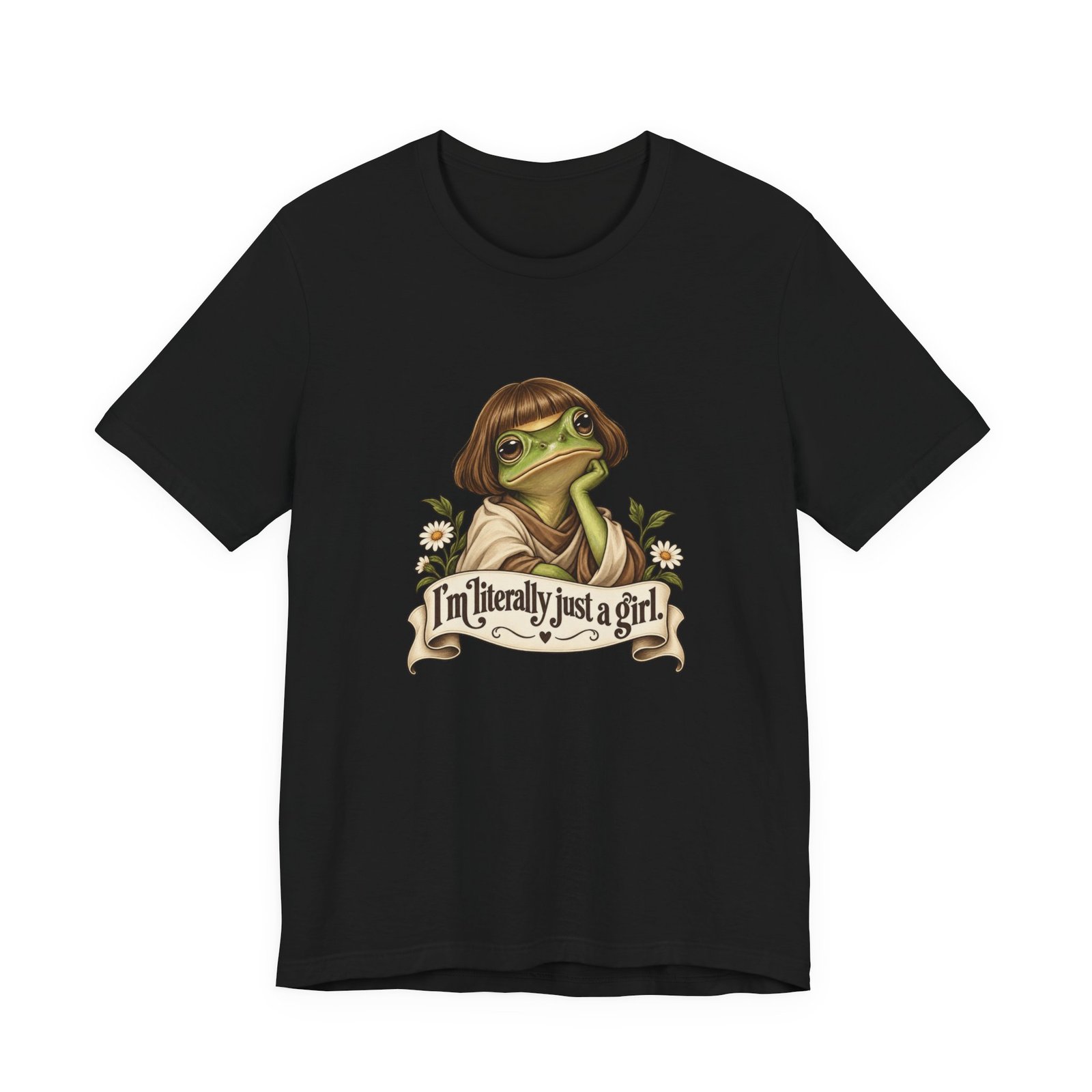 I’m Literally Just A Girl Frog Graphic Tee - Image 13