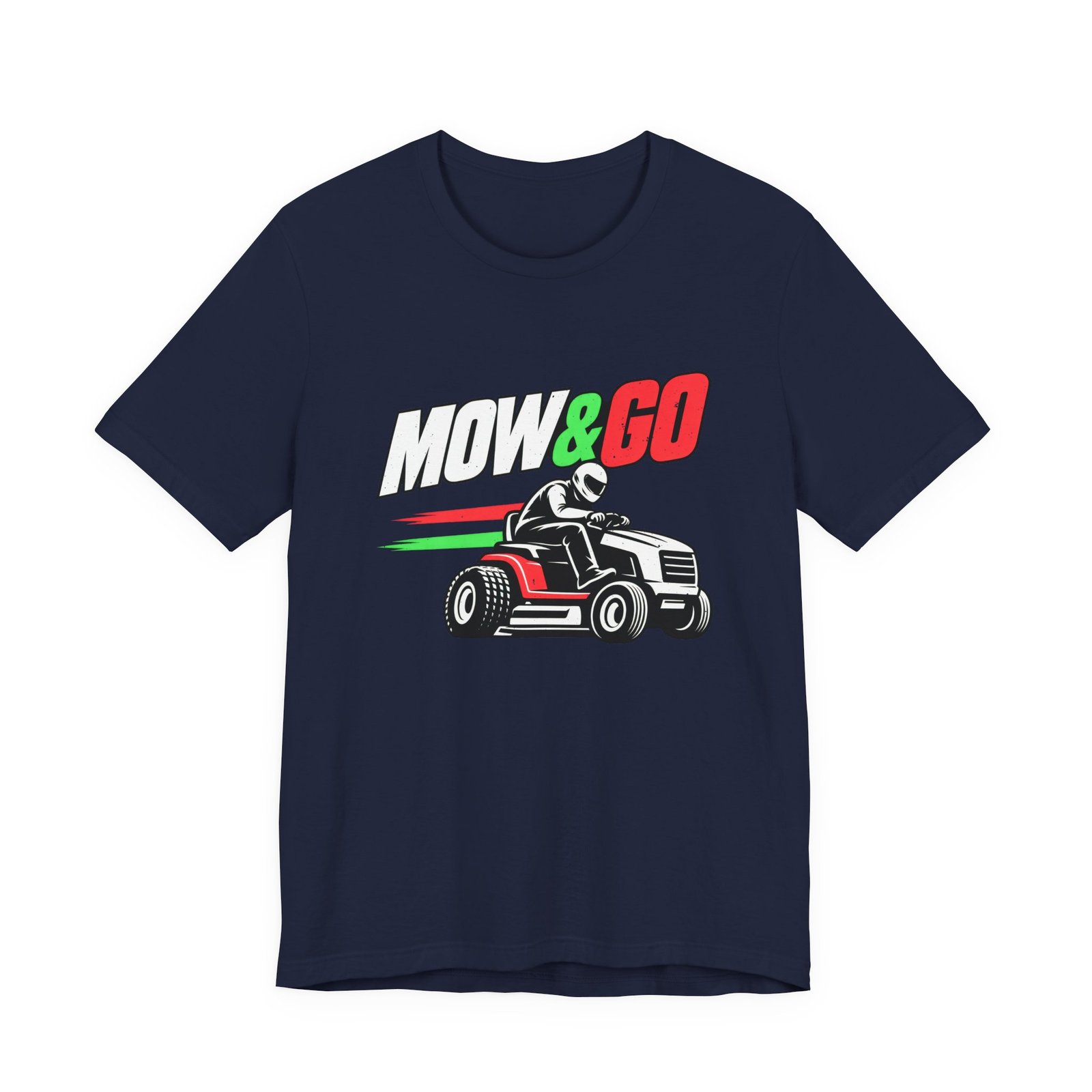 MOW & GO Lawn Mower Racing Dad Jokes Graphic Tee - Image 33
