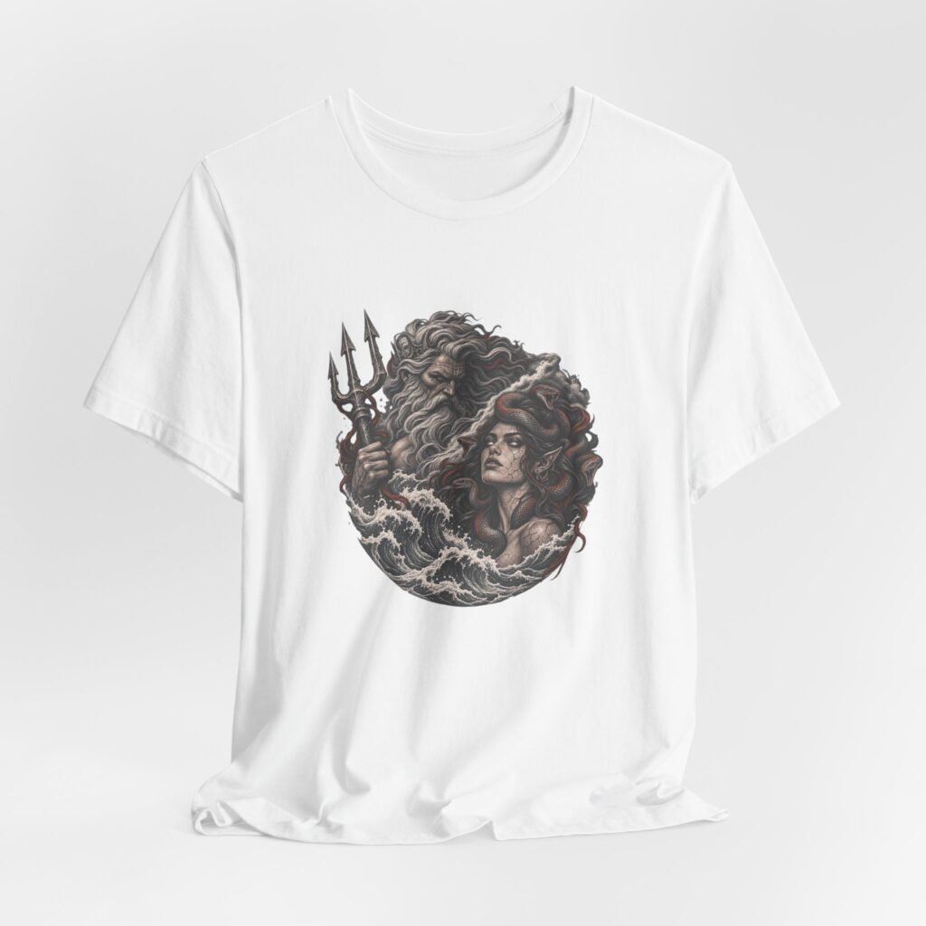 Sea God And Medusa Greek Mythology Graphic Tee