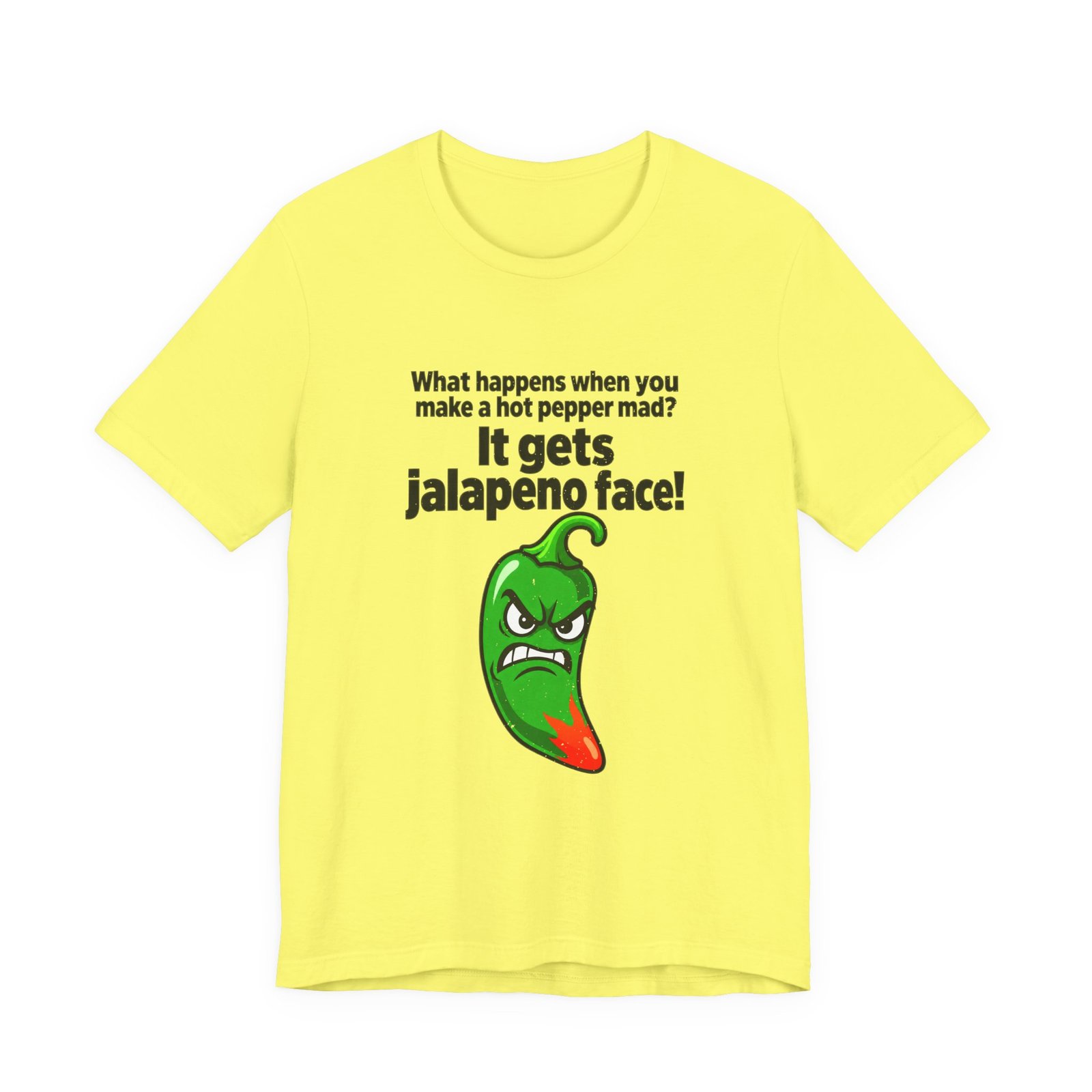 Jalapeno Face Pepper Pun Graphic Tee - Image 9