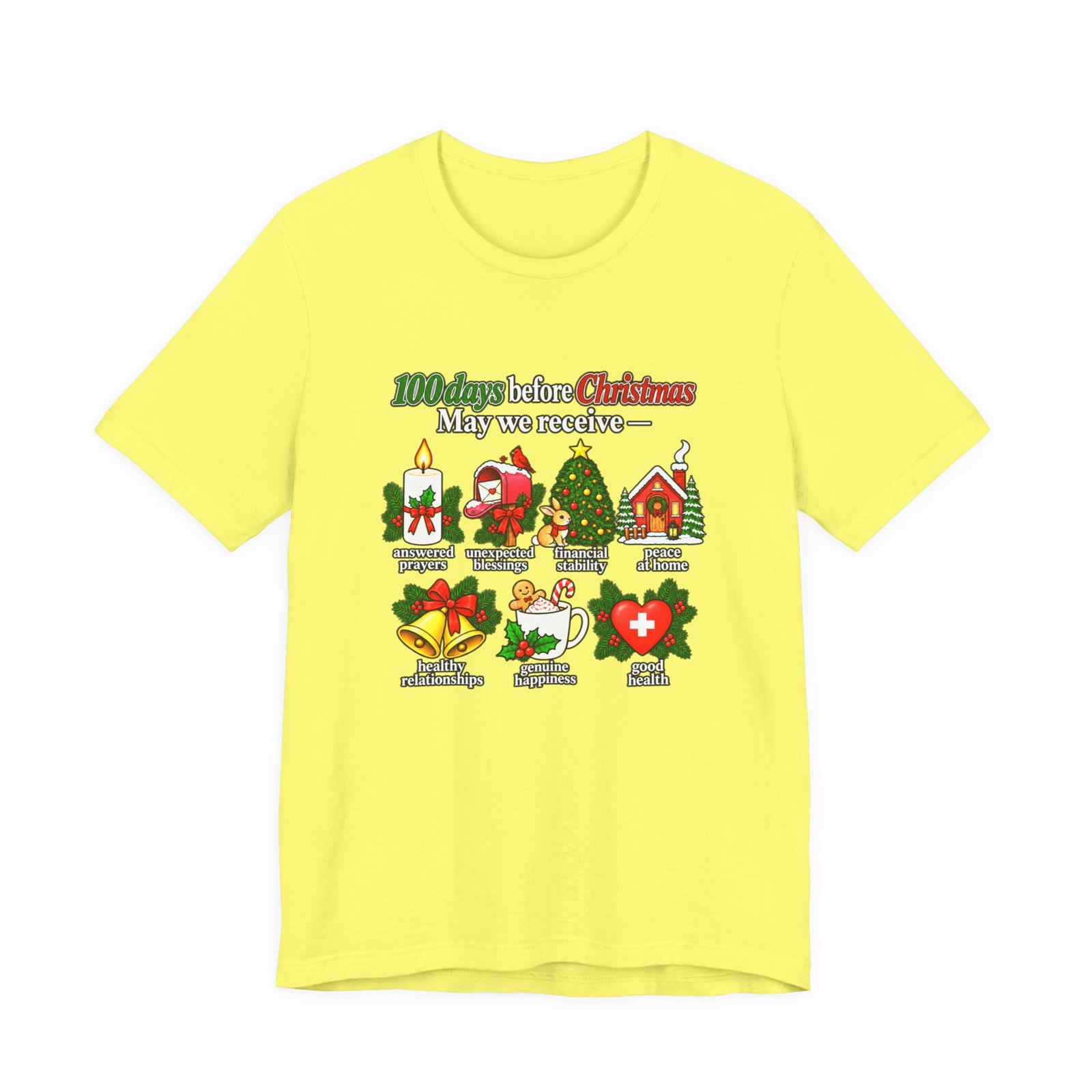 100 Days Before Christmas Answered Prayers Graphic Tee - Image 17