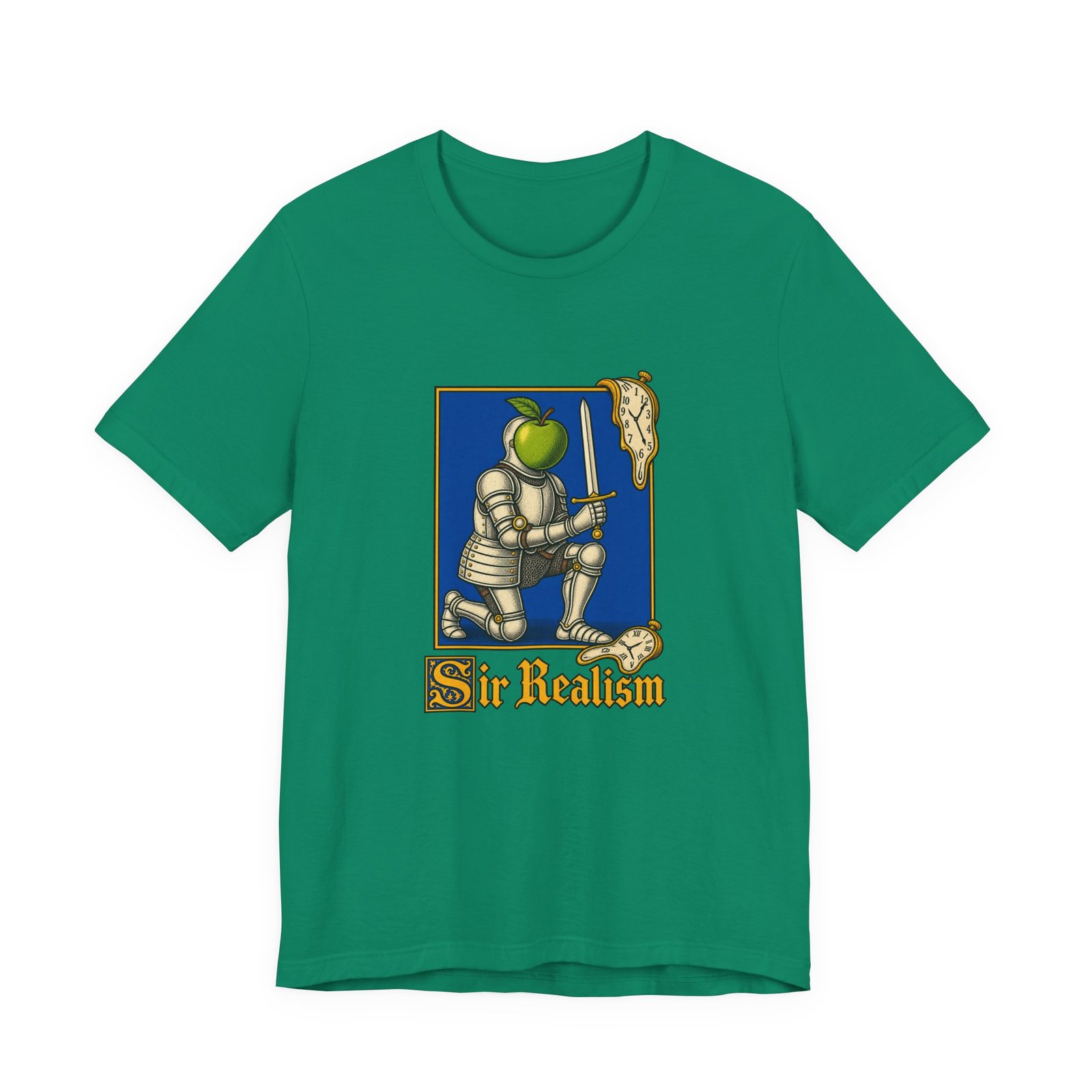 Sir Realism Knight With Melting Clocks Graphic Tee - Image 25