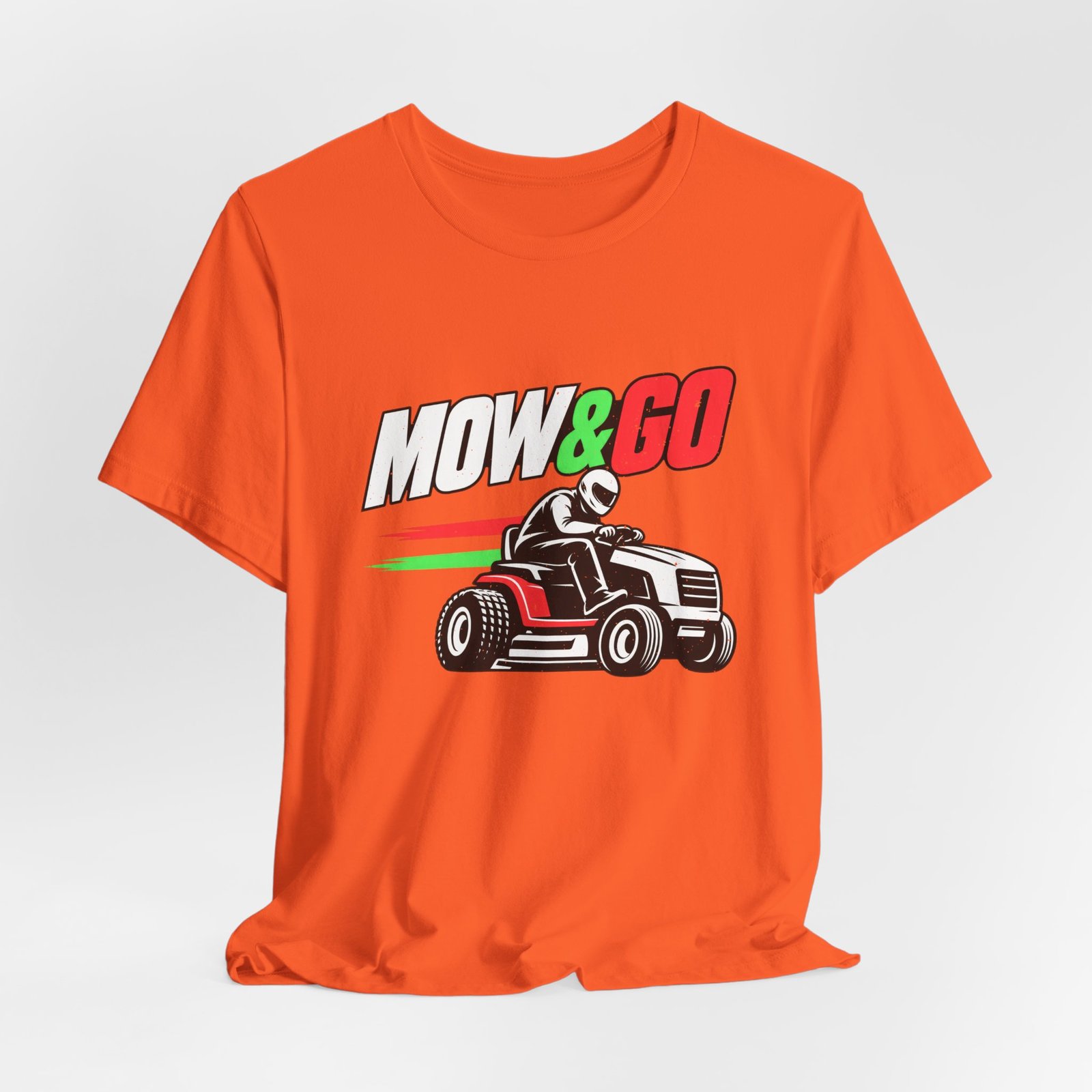 MOW & GO Lawn Mower Racing Dad Jokes Graphic Tee - Image 8