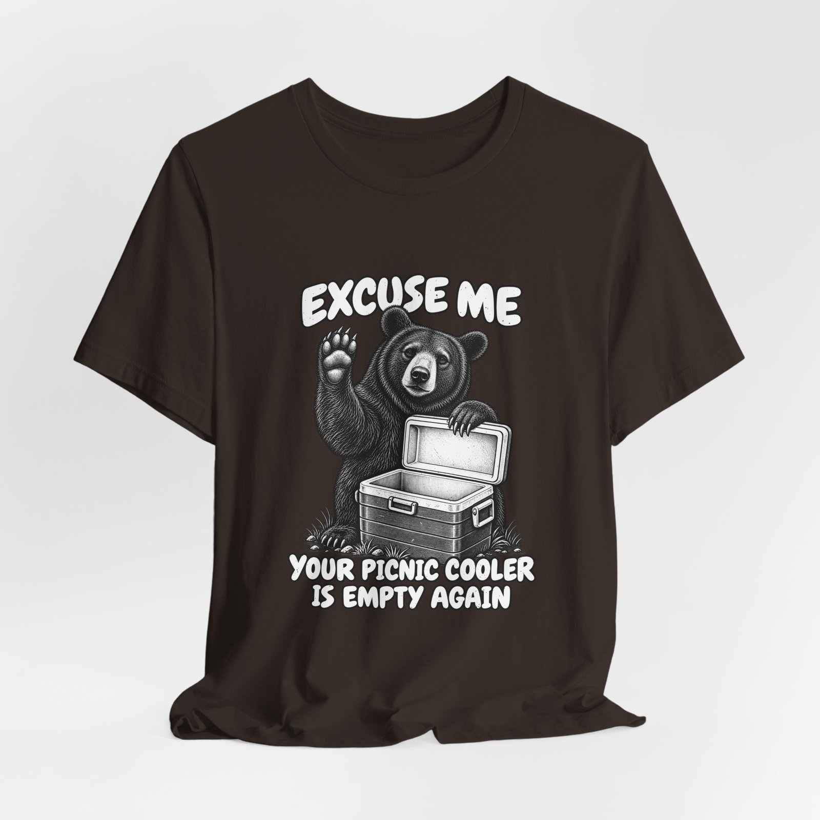Excuse Me Your Picnic Cooler Is Empty Again Bear Humor - Image 4