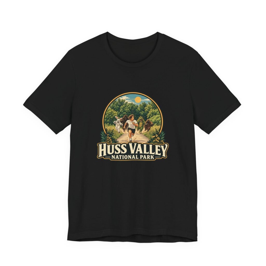 Huss Valley Meme National Park Monster Chase Graphic Tee