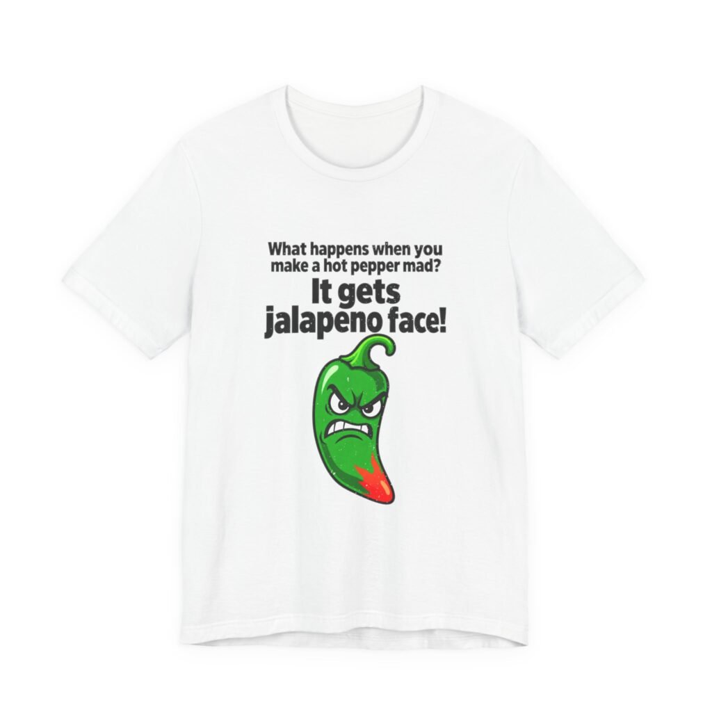 Jalapeno Face Pepper Pun Graphic Tee