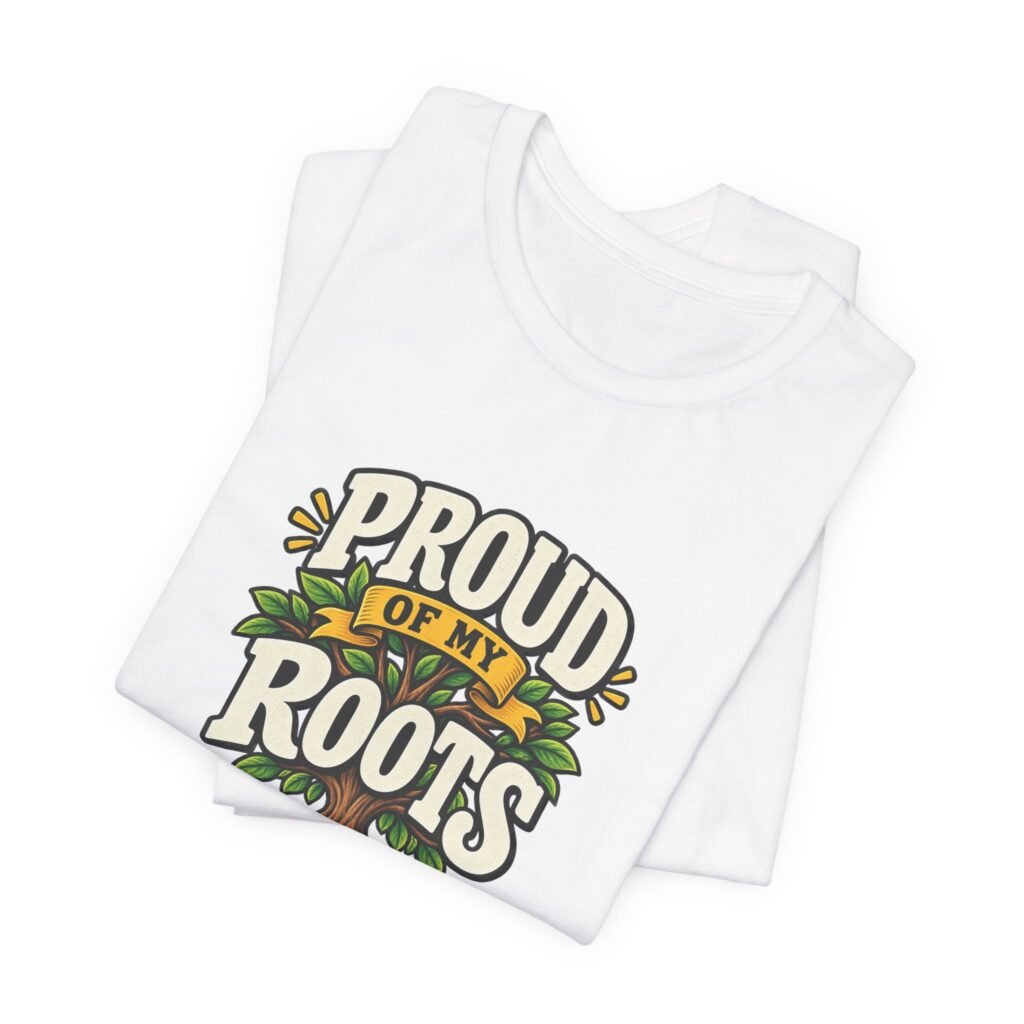 Proud Of My Roots Heritage Tree Statement
