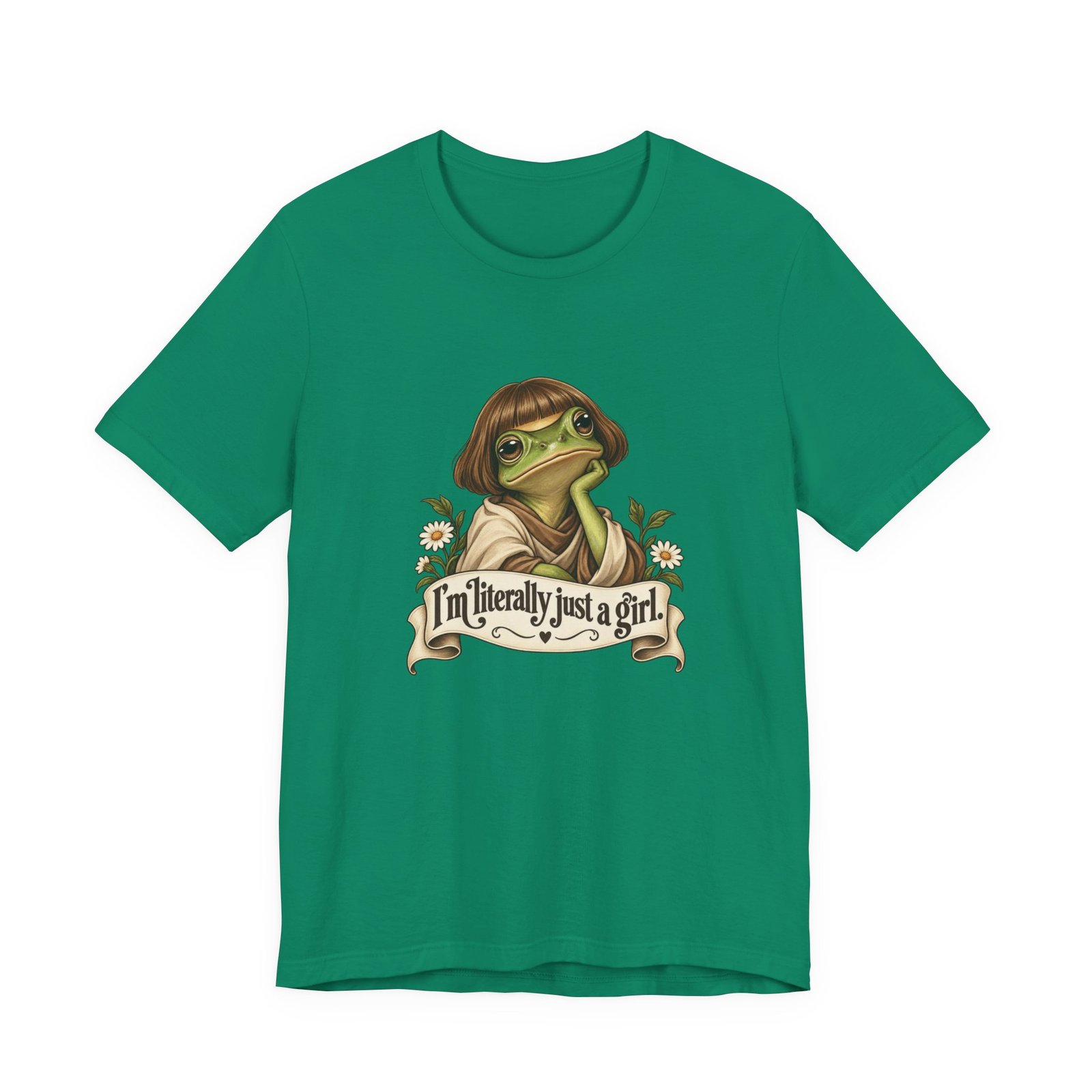 I’m Literally Just A Girl Frog Graphic Tee - Image 25