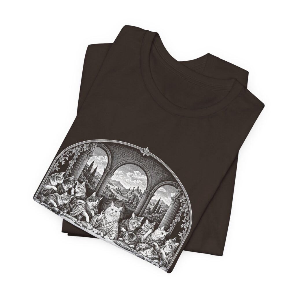 Cats Last Dinner Religious Humor Graphic Tee