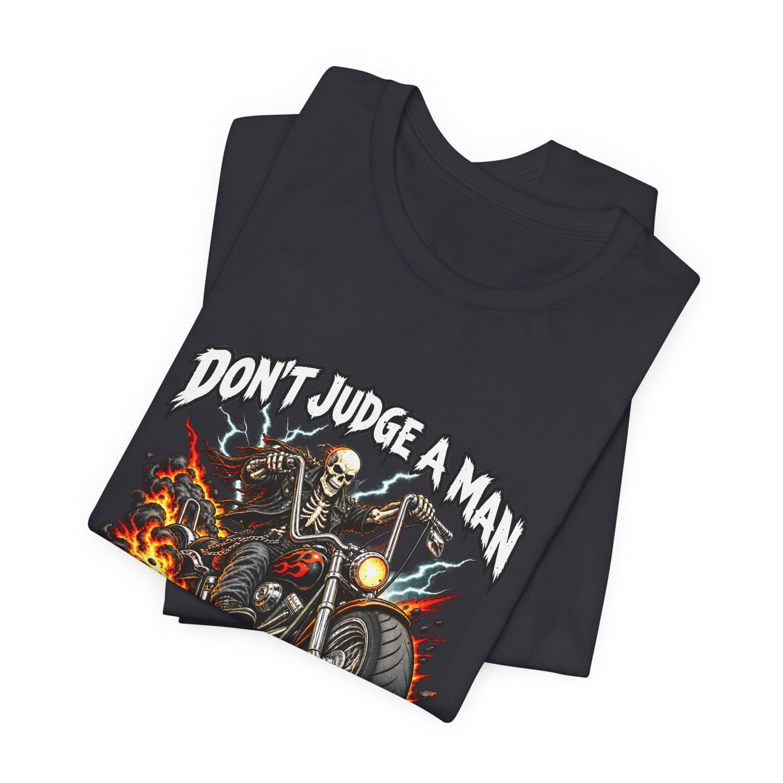 Don't Judge A Man Till You've Cranked A Mile Graphic Tee - Image 11
