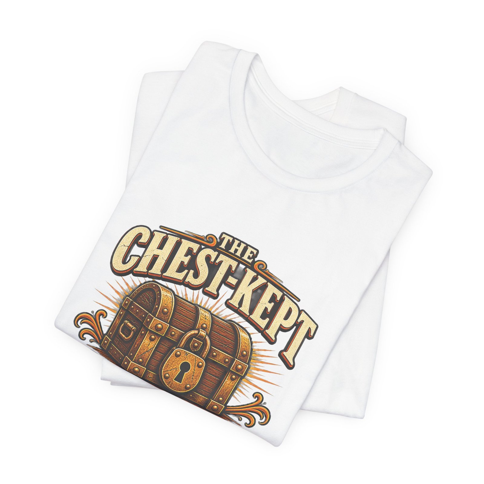 The Chest-Kept Secret Funny Treasure Pun Graphic Tee - Image 3