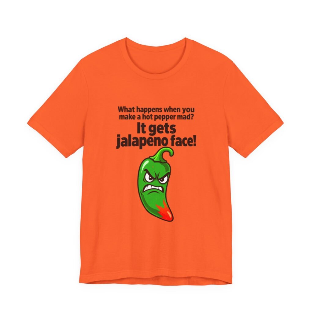 Jalapeno Face Pepper Pun Graphic Tee
