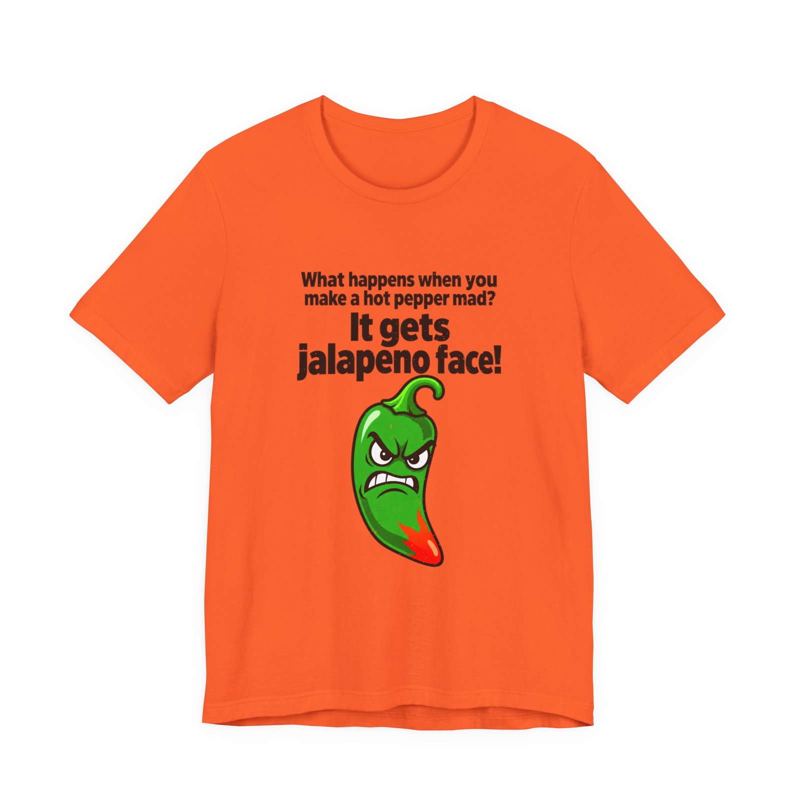 Jalapeno Face Pepper Pun Graphic Tee - Image 5