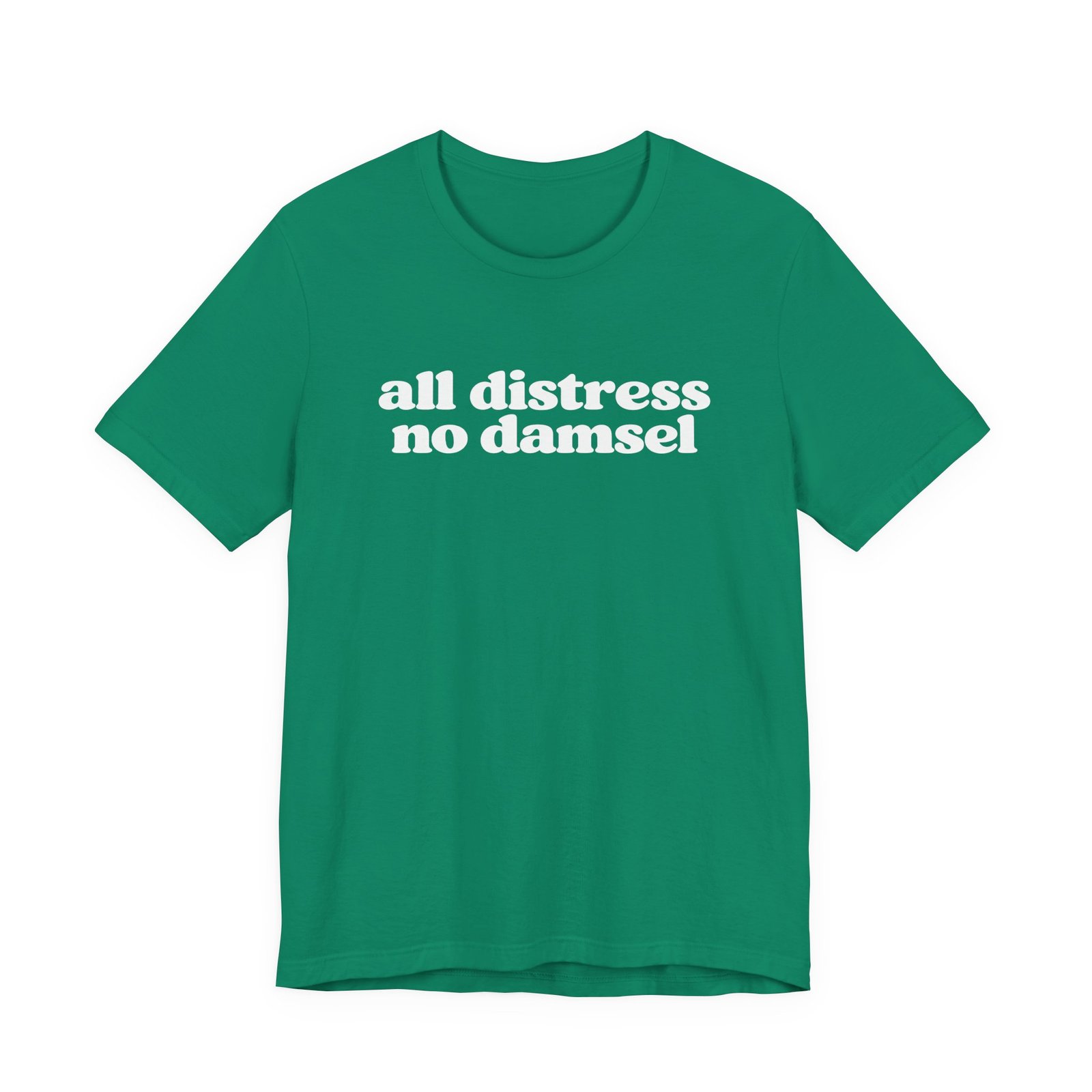 All Distress No Damsel Anxiety Humor Graphic Tee - Image 13