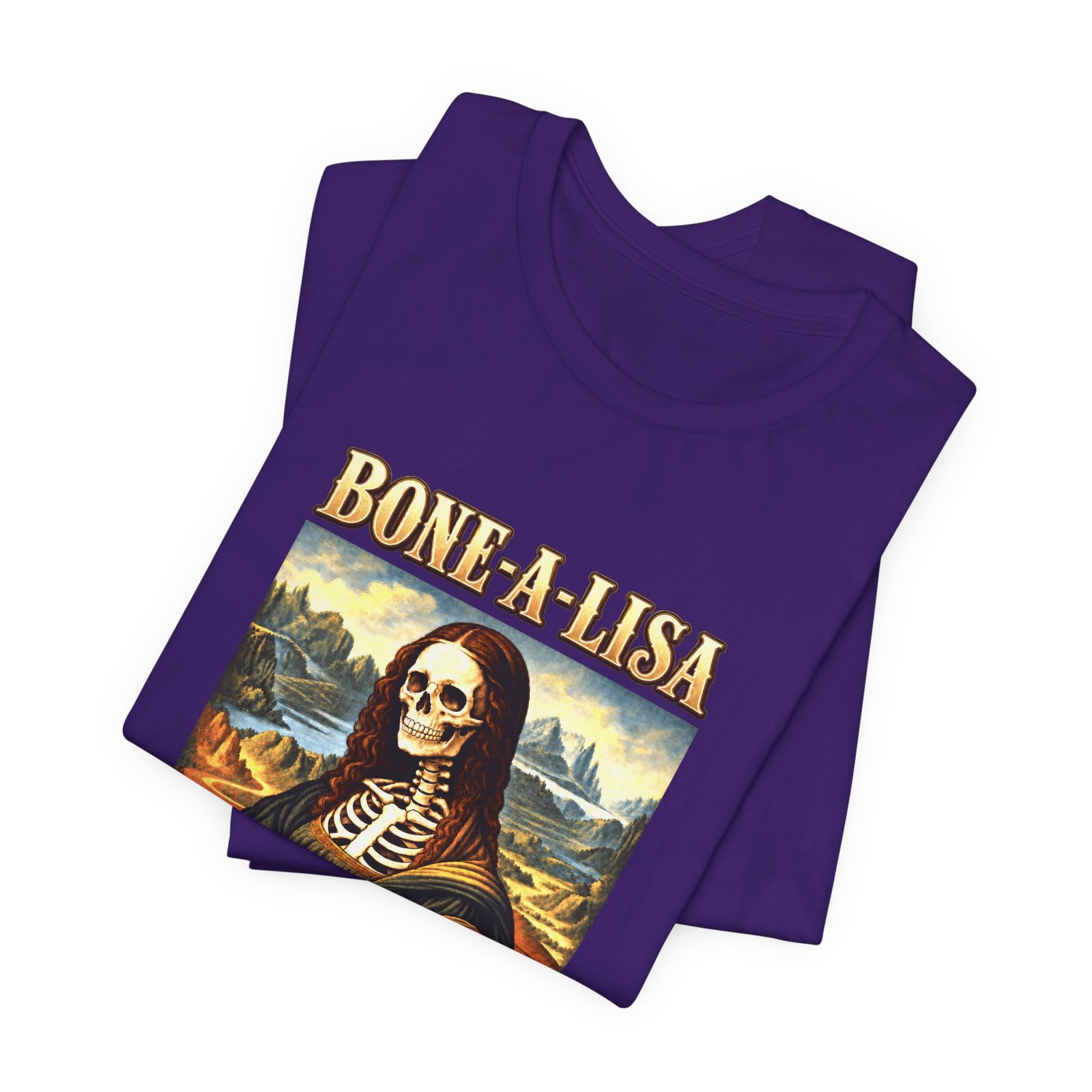 BONE-A-LISA Skeletal Memento Halloween Humor Graphic Tee - Image 39